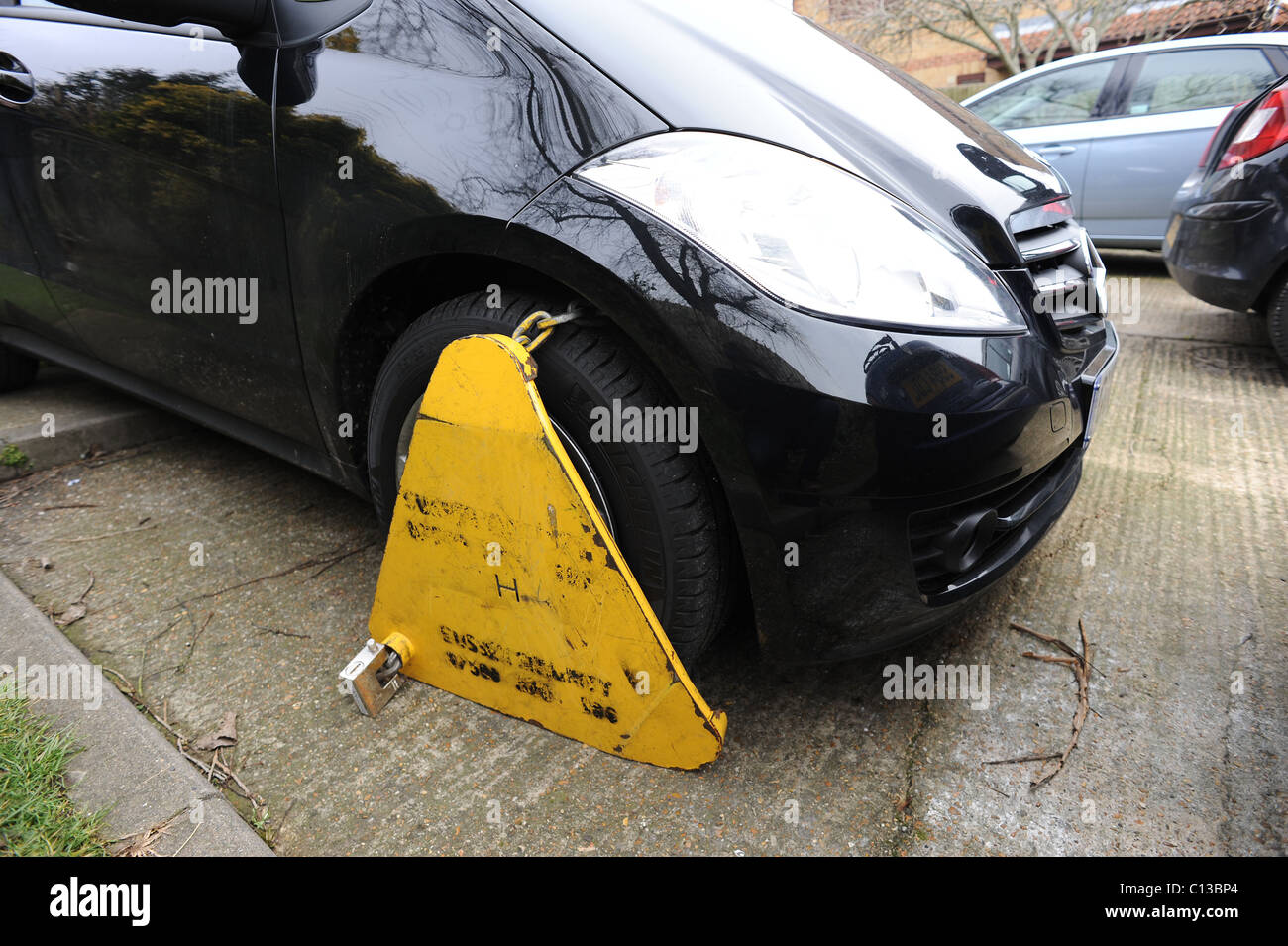 Car clamping private land hires stock photography and images Alamy