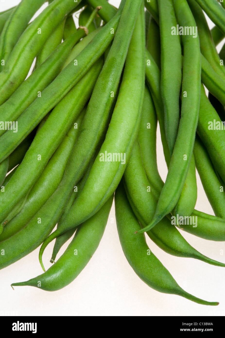 Food, Vegetables, Beans, Ripe ready fresh green beans from Kenya Stock
