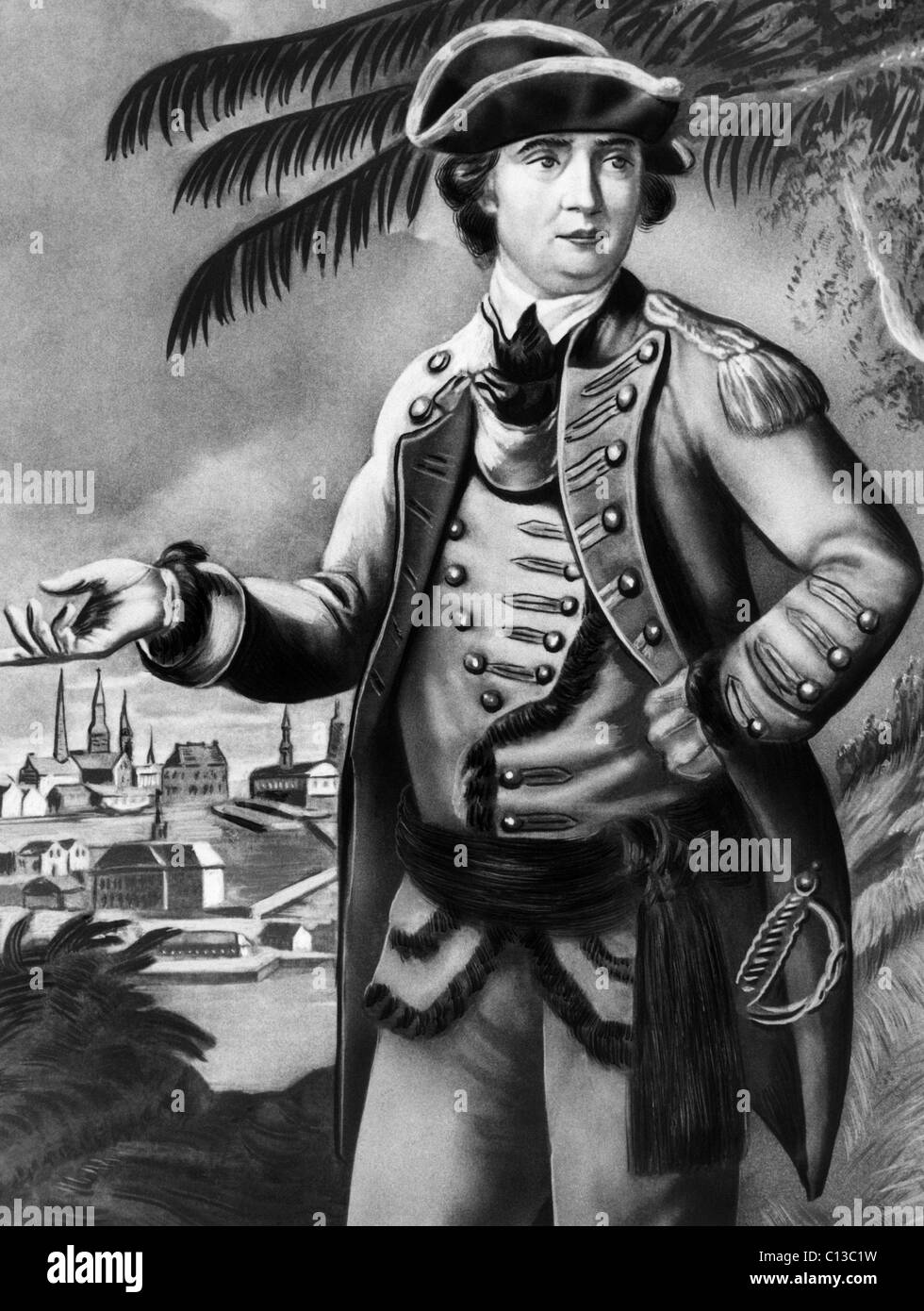 Benedict Arnold (1741-1801), American General, and defector to the British during the Revolutionary War, circa 1770s. Stock Photo