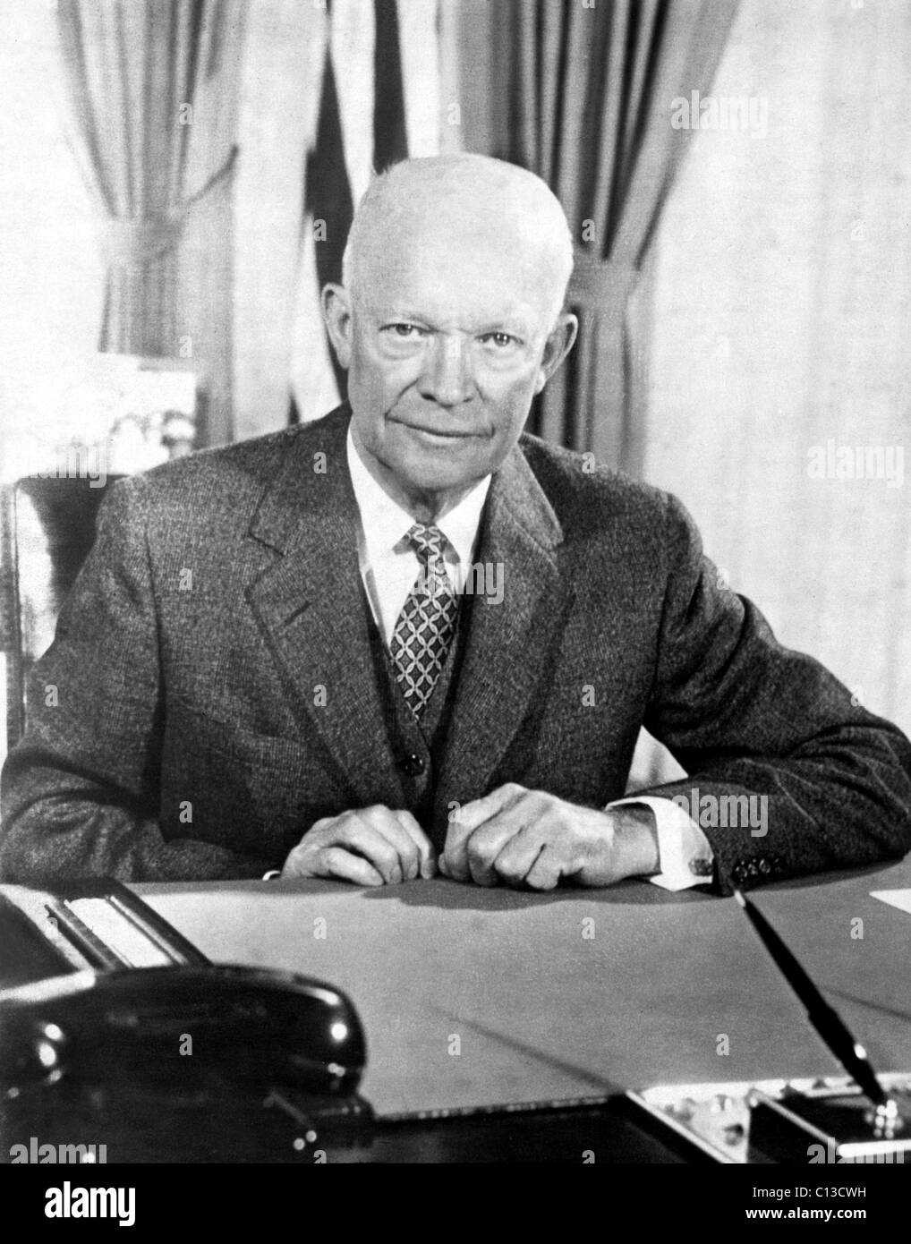 Dwight D. Eisenhower, ca. late-50s Stock Photo