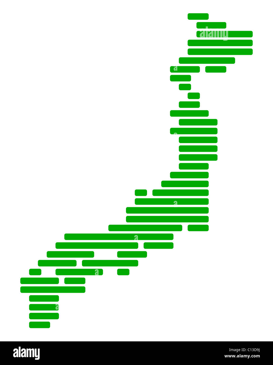 Map of Japan Stock Photo - Alamy