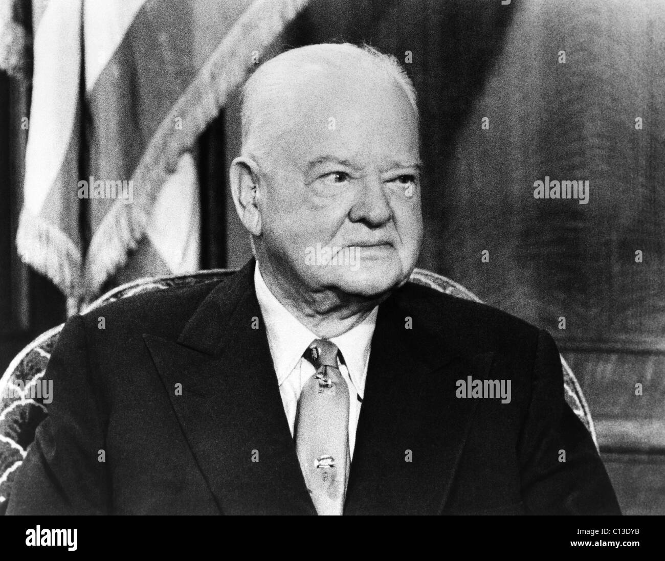 Former President Herbert Hoover (1874-1964), U.S. President 1929-1933,  November 6, 1955 Stock Photo - Alamy