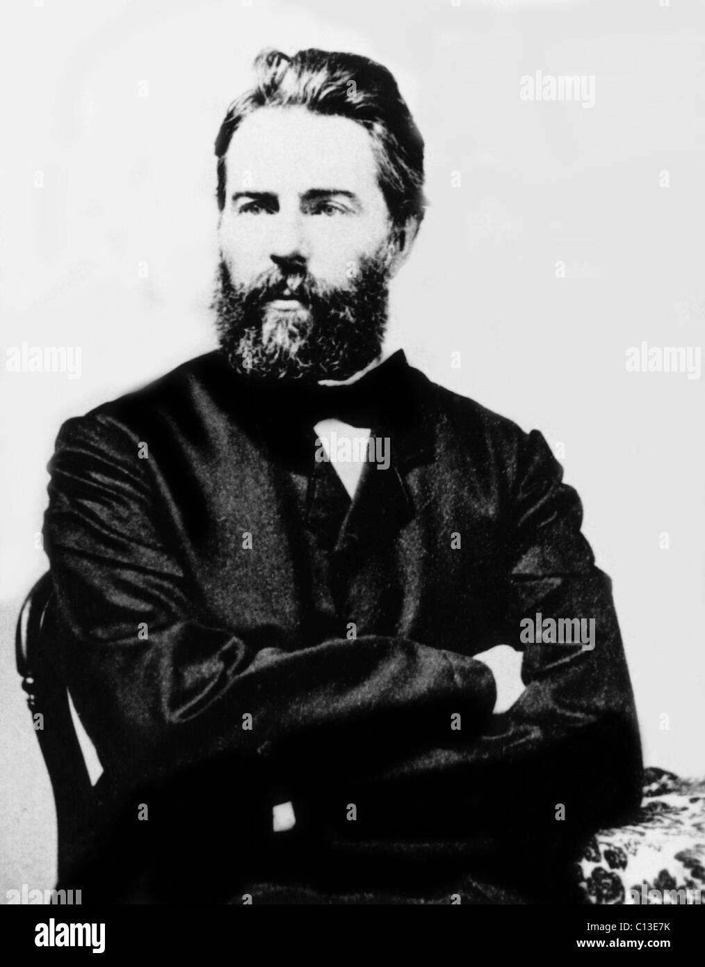 Herman Melville, late 19th century Stock Photo