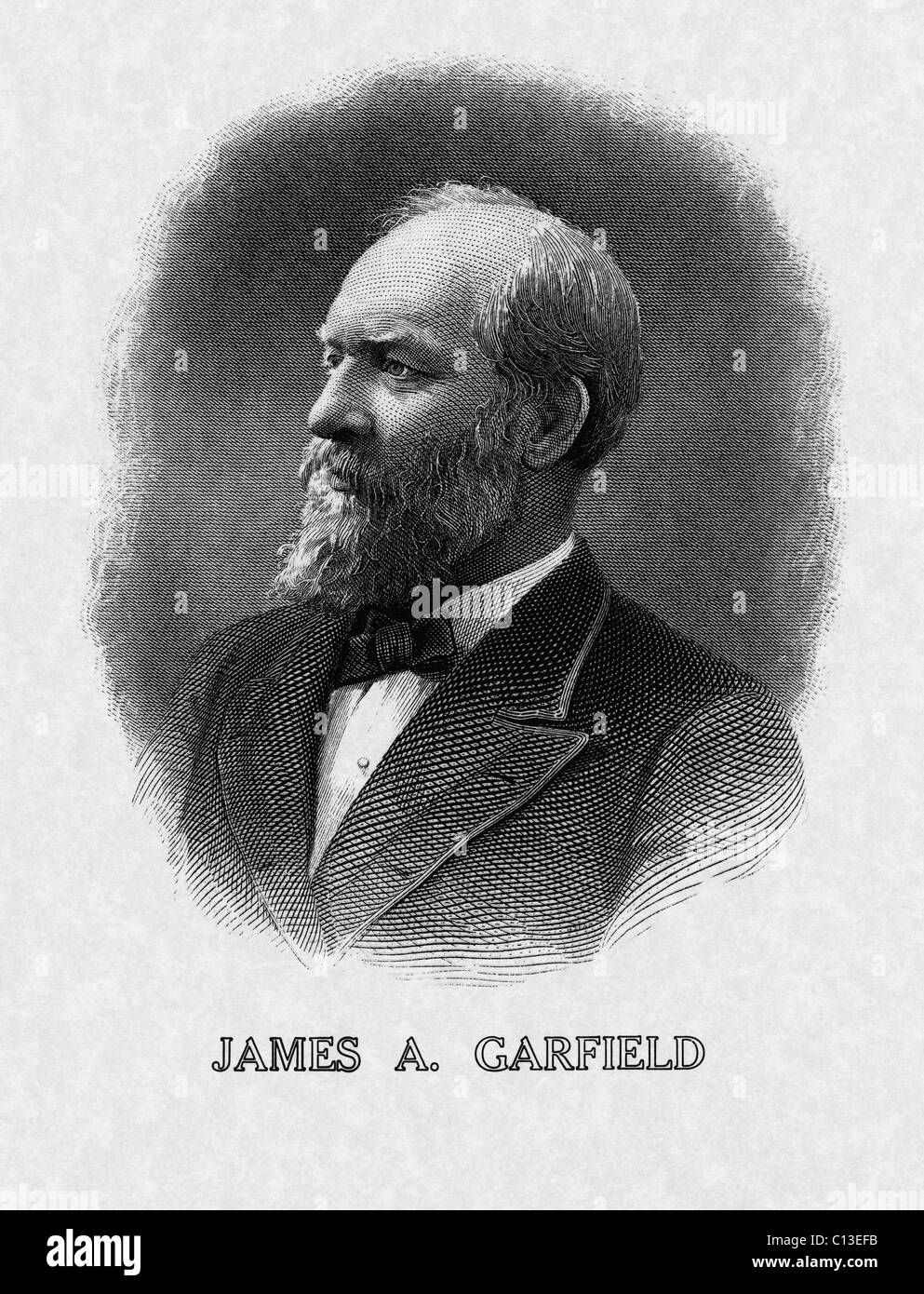 US Presidents. US President James Garfield. Stock Photo