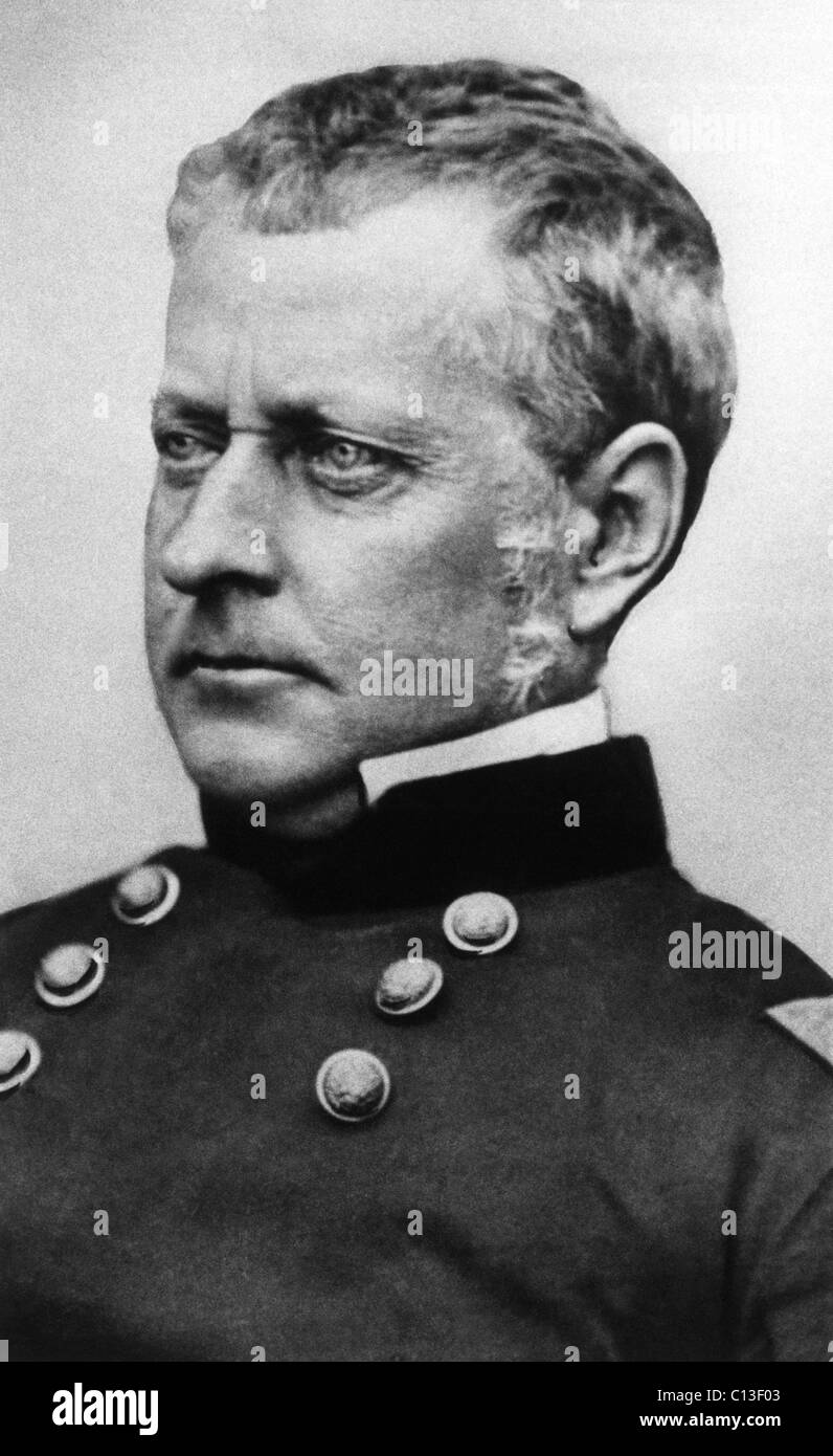 Joseph Hooker (1814-1879), Major General in the Union army during the U.S. Civil War, circa 1850s. Stock Photo