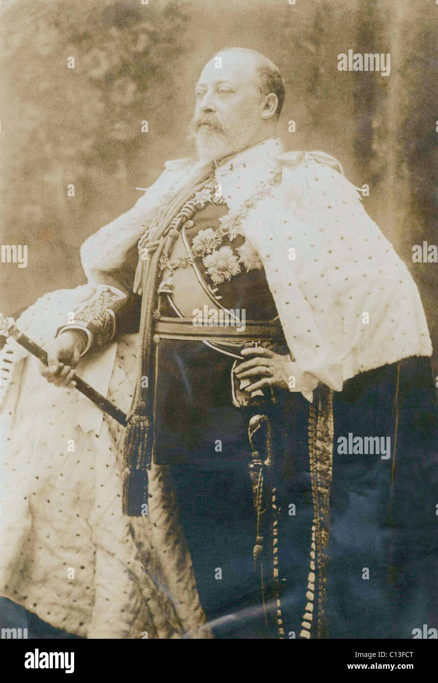 British Royalty. British King Edward VII, circa 1900s. Stock Photo