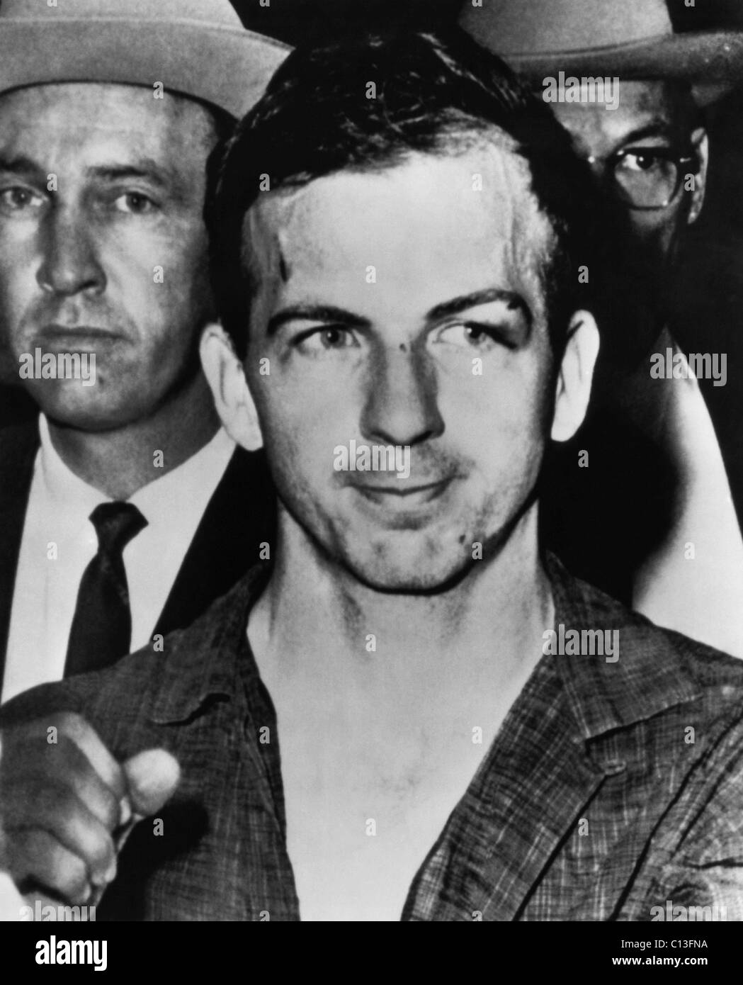 Kennedy Assassination. Lee Harvey Oswald, Dallas, Texas, November 1963. Stock Photo