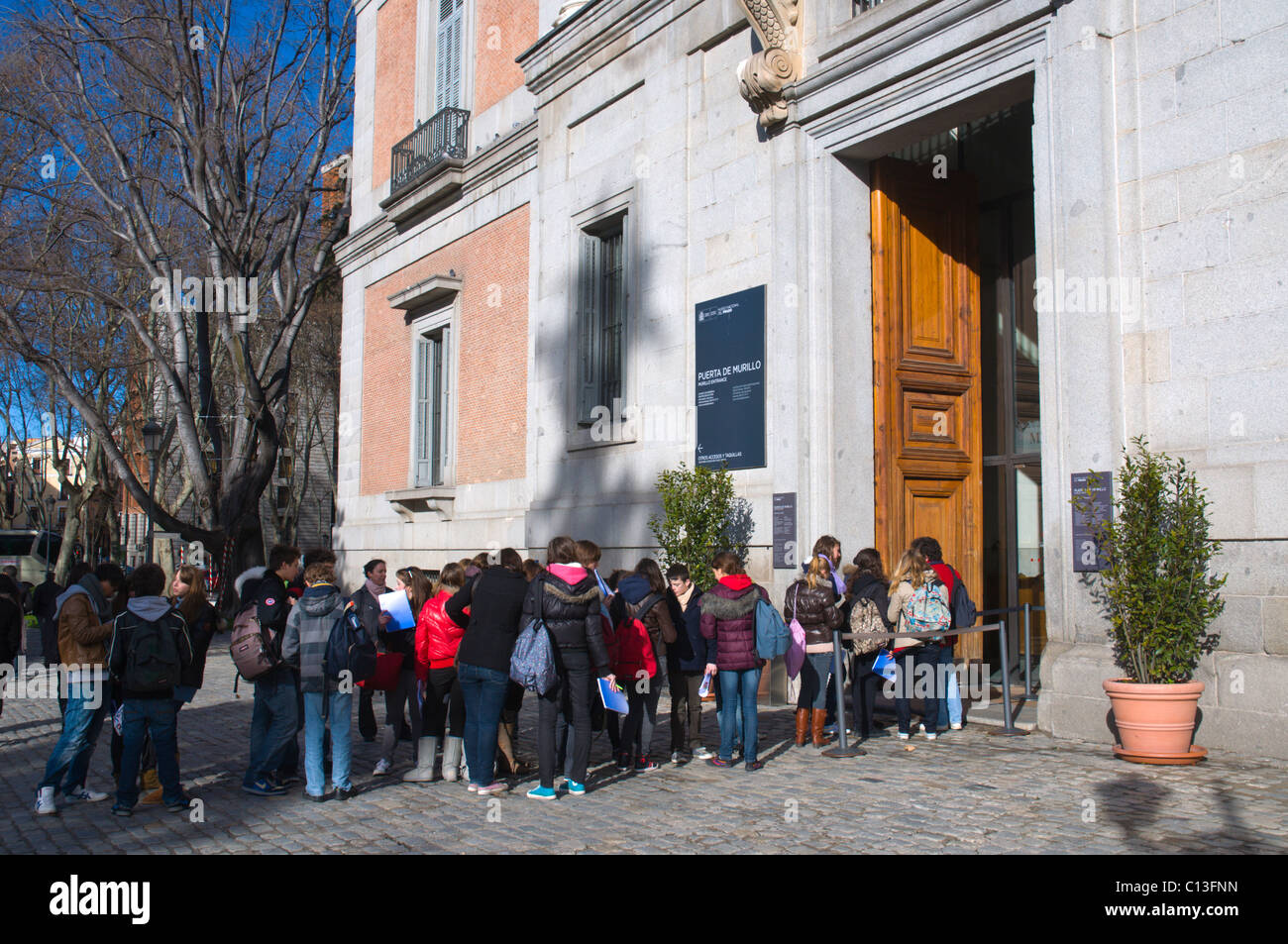 Museo del Prado art museum exterior at Puerta de Murillo entrance