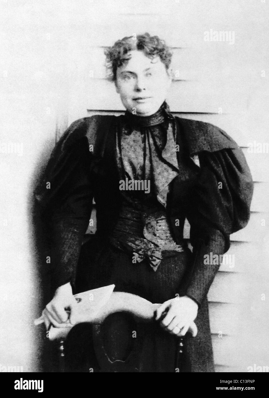 Lizzie Borden, acquitted suspect in the murder of her father and stepmother, circa 1892. Stock Photo