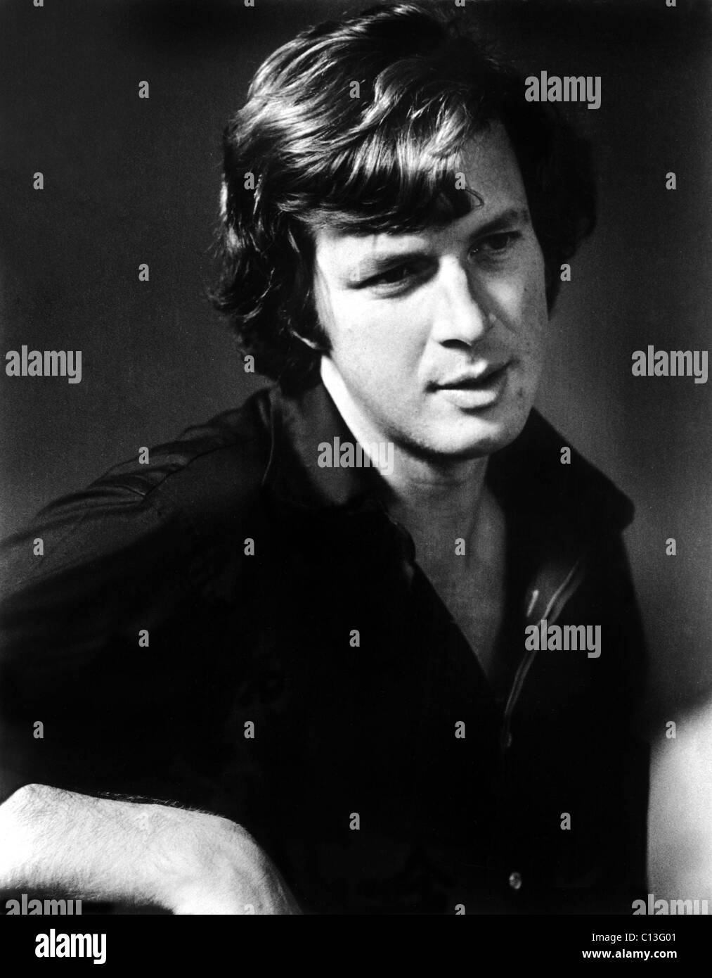 Author MICHAEL CRICHTON in a publicity shot for the big screen adaptation of his work, EXTREME CLOSE UP, 1973 Stock Photo