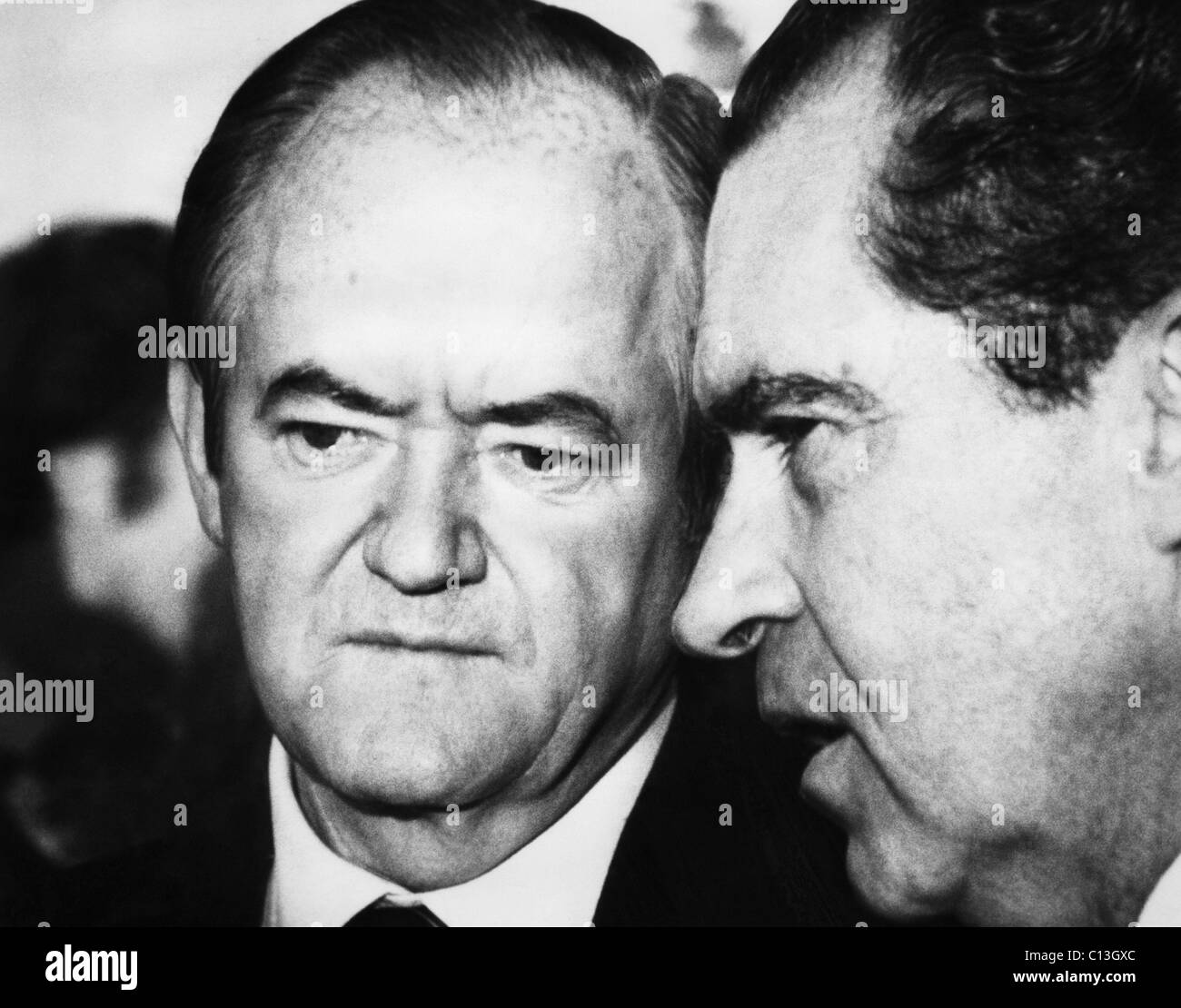 1969 Us Presidency. Vice President Hubert Humphrey And President 