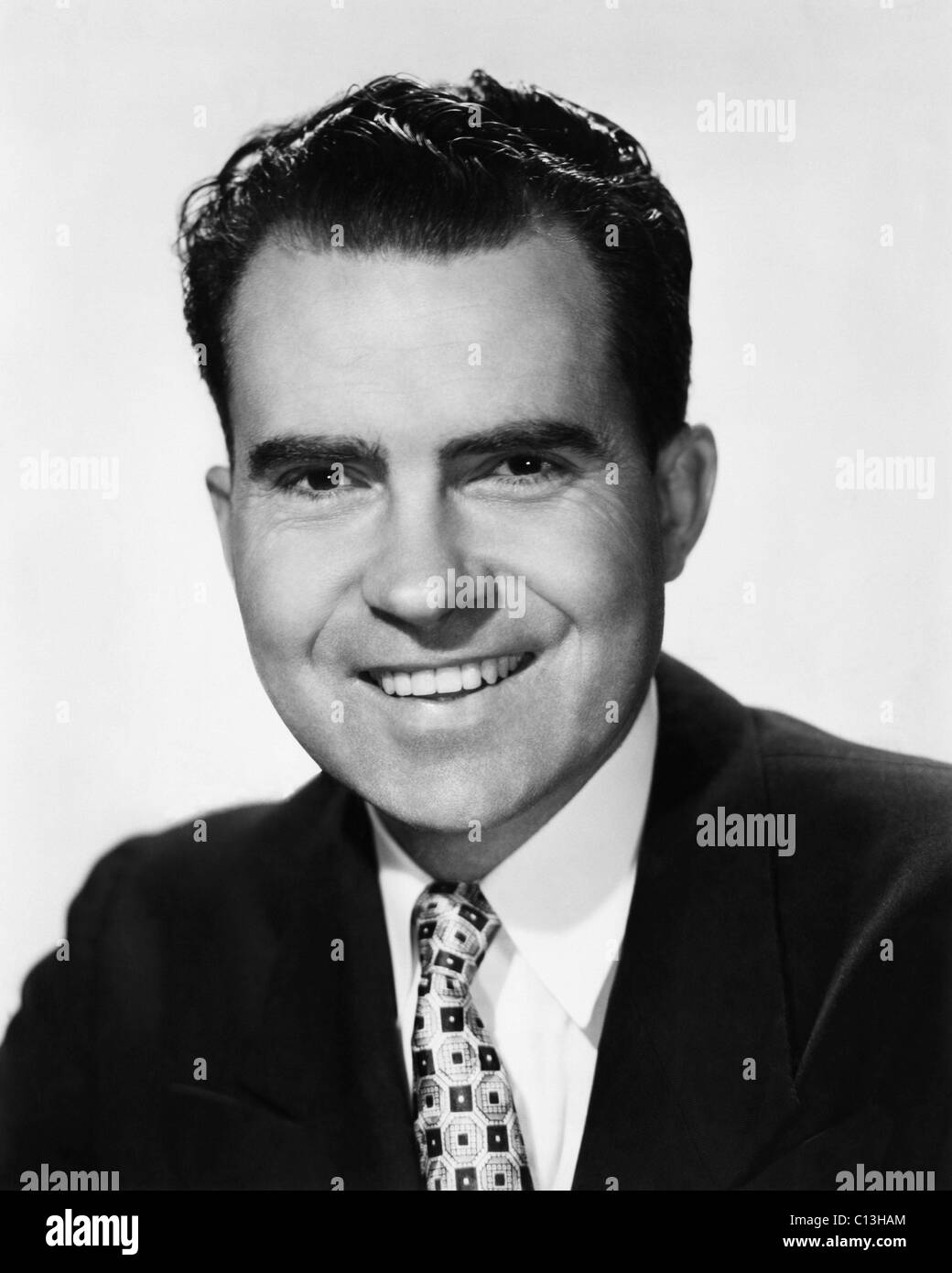 Richard Nixon. Future US President, portrait, circa early 1960s. Stock Photo