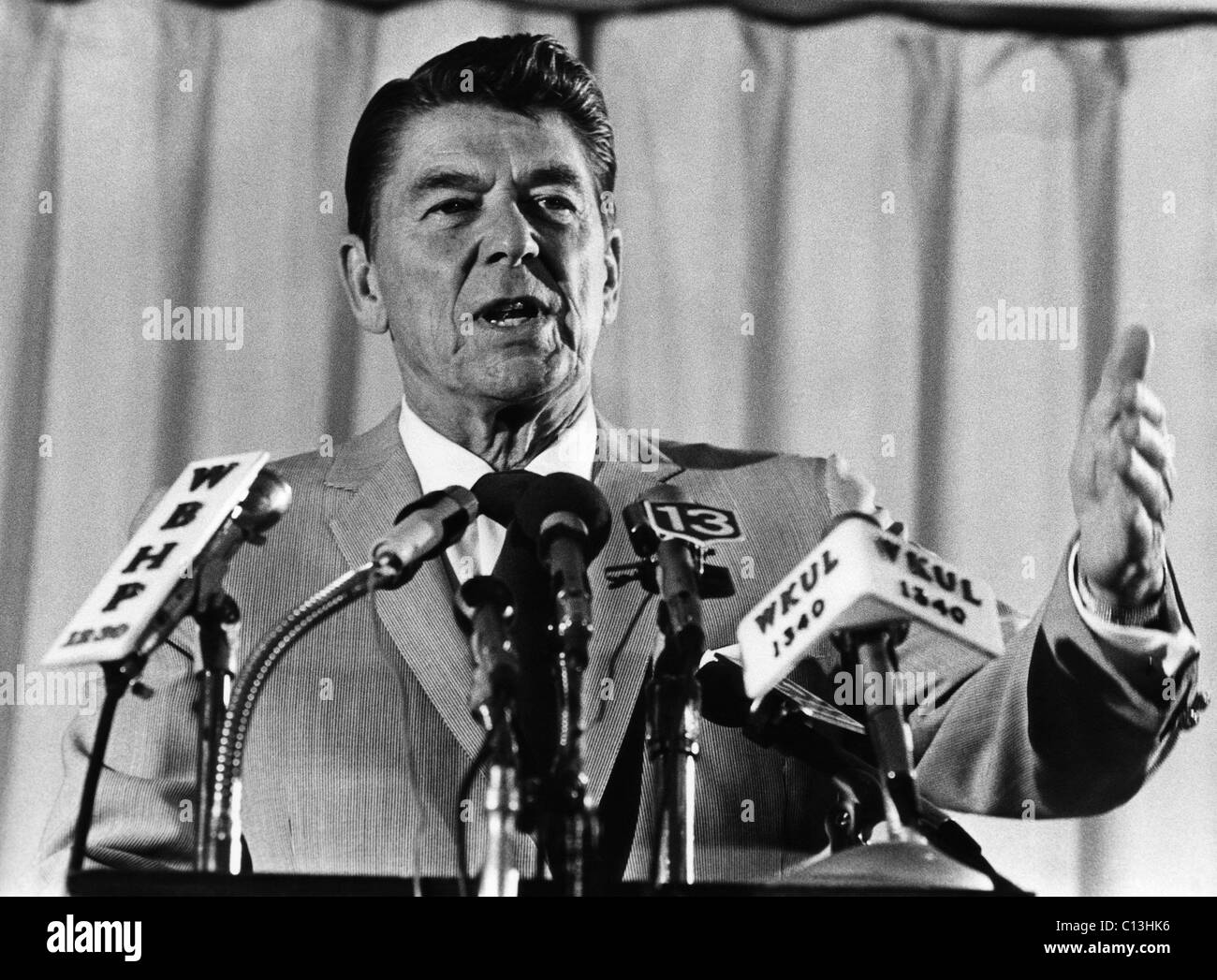 Future President, Ronald Reagan (1911-2004), 1975. Stock Photo