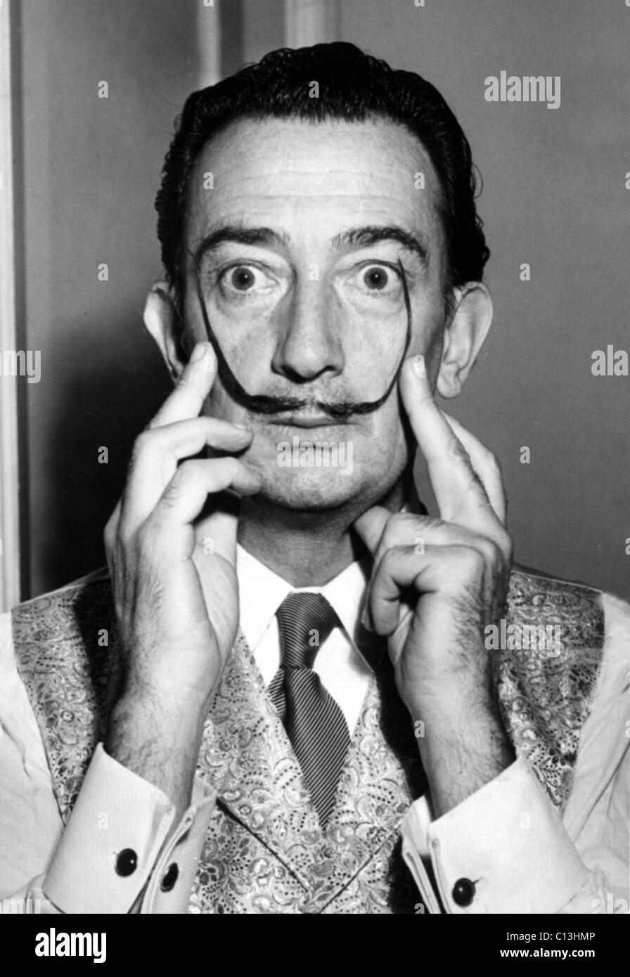 Salvador Dali, portrait c. 1953 Stock Photo