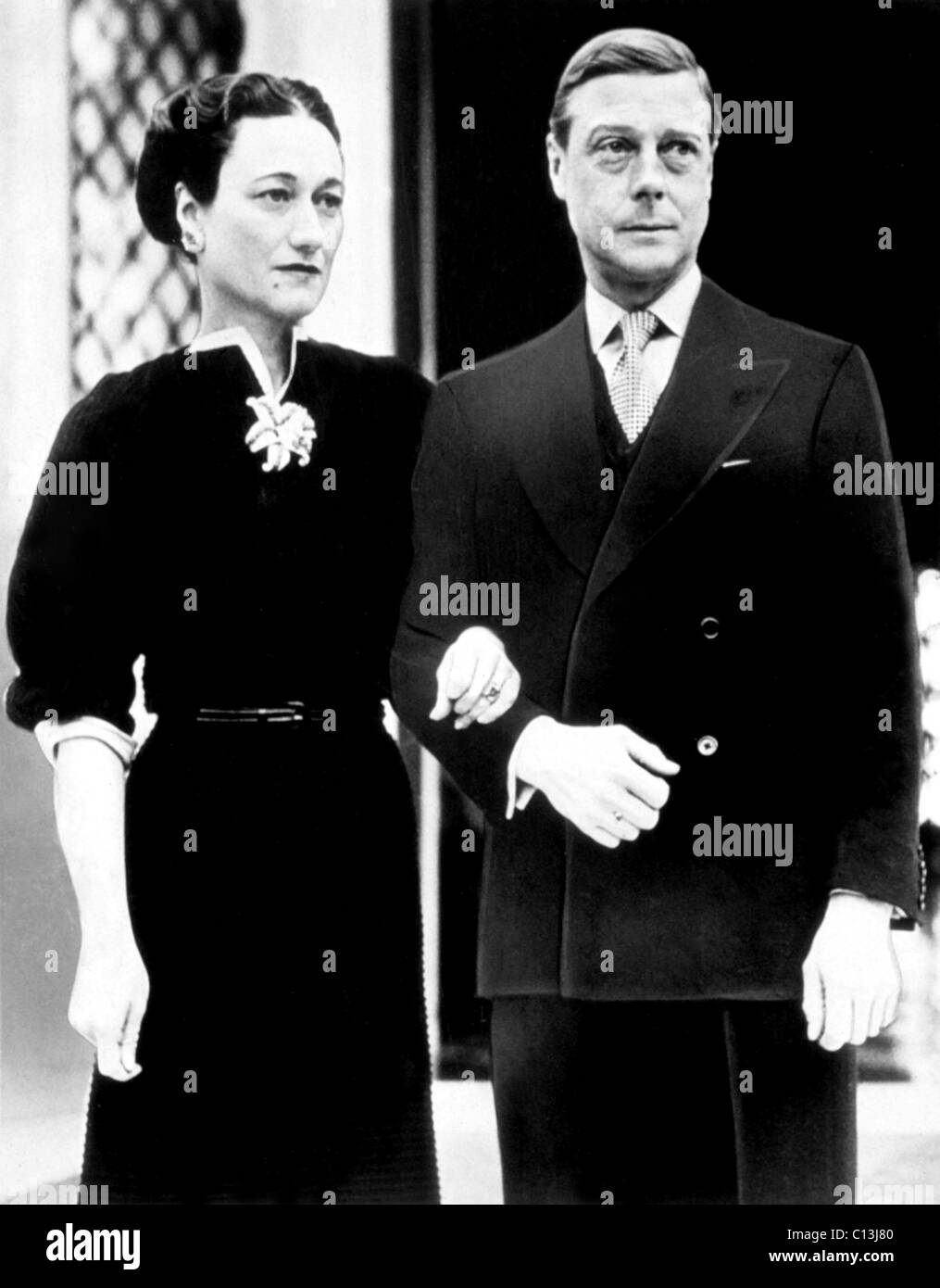 Edward Duke of Windsor, with the Duchess of Windsor (aka Wallis Simpson), circa late 1930s Stock Photo