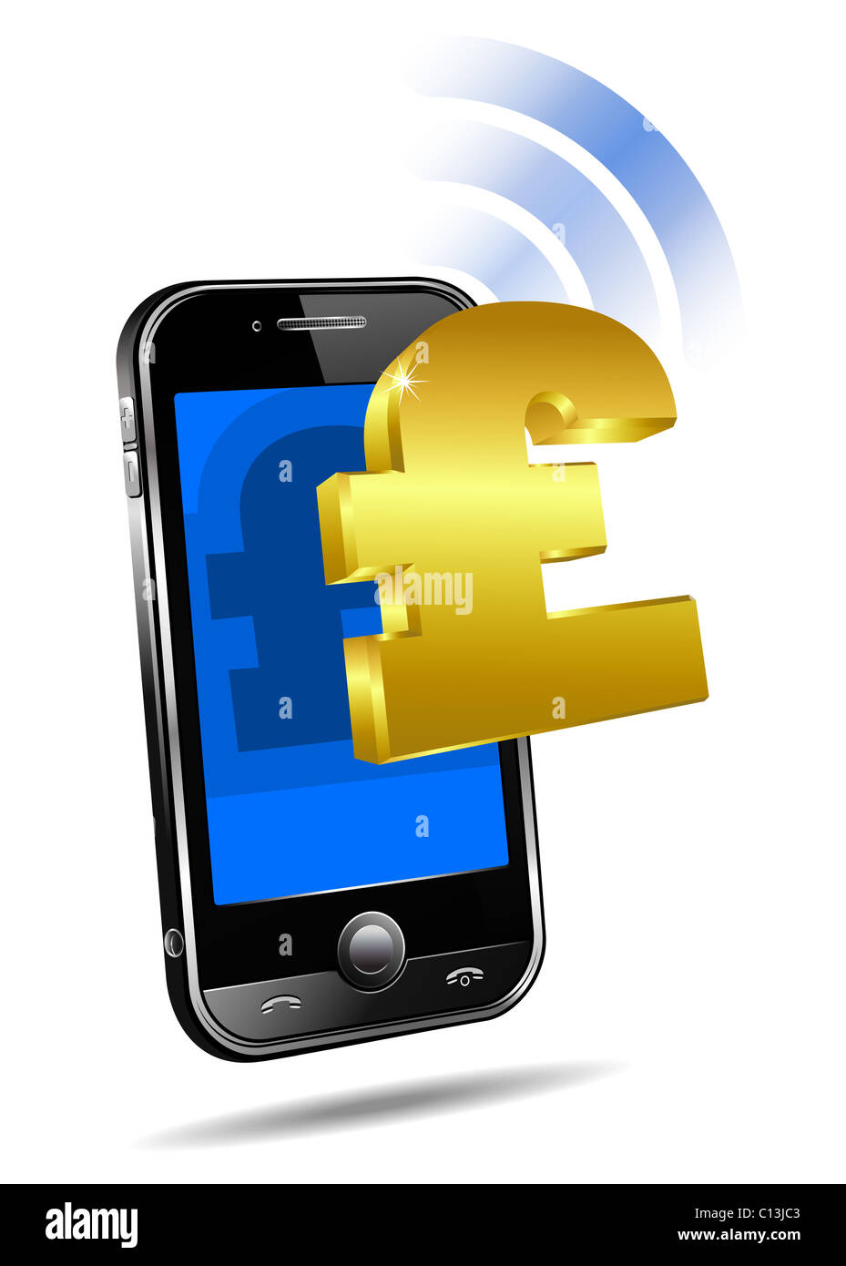 Pay by Mobile tariff, Cell Smart Phone Tap and Go Stock Photo Alamy