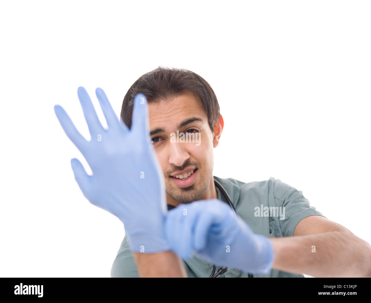 Rubber glove on head hires stock photography and images Alamy