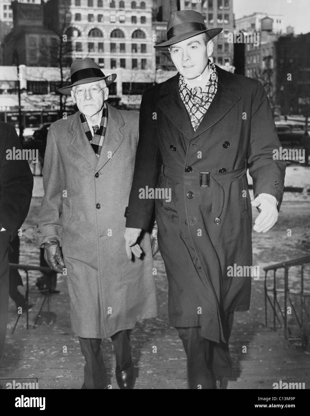 William Walter Remington 1917-1954 on right was an U.S. government economist accused of espionage by the Soviet spy and defector Elizabeth Bentley. He was convicted of perjury and murdered while serving his sentence in Lewisburg Federal Penitentiary i Stock Photo