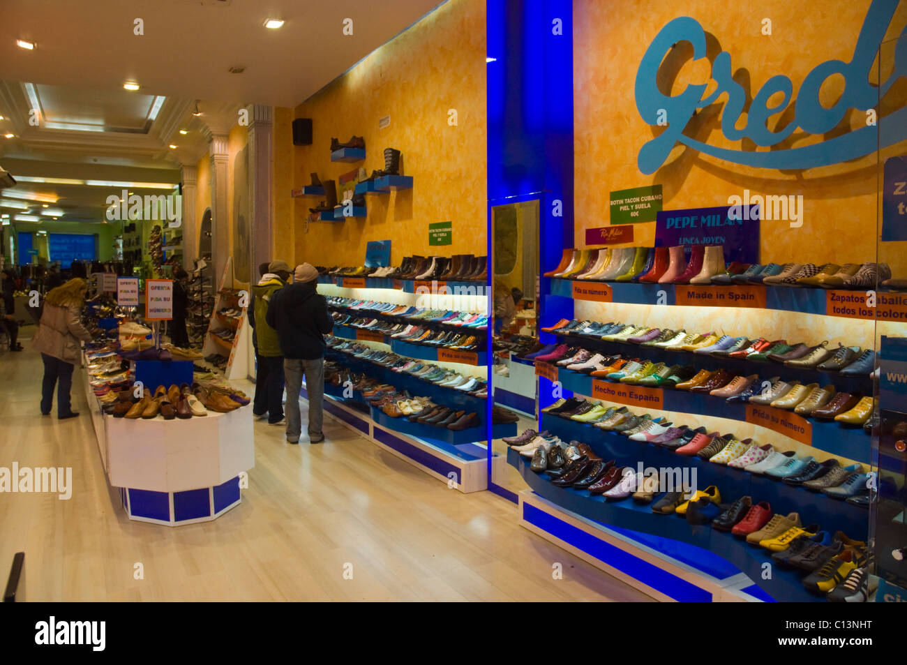 Spain madrid shoe shop hires stock photography and images Alamy