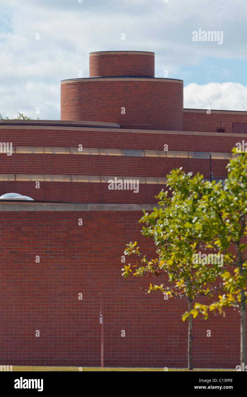 detail of Johnson Wax Headquarters, Racine, Wisconsin, USA Stock Photo
