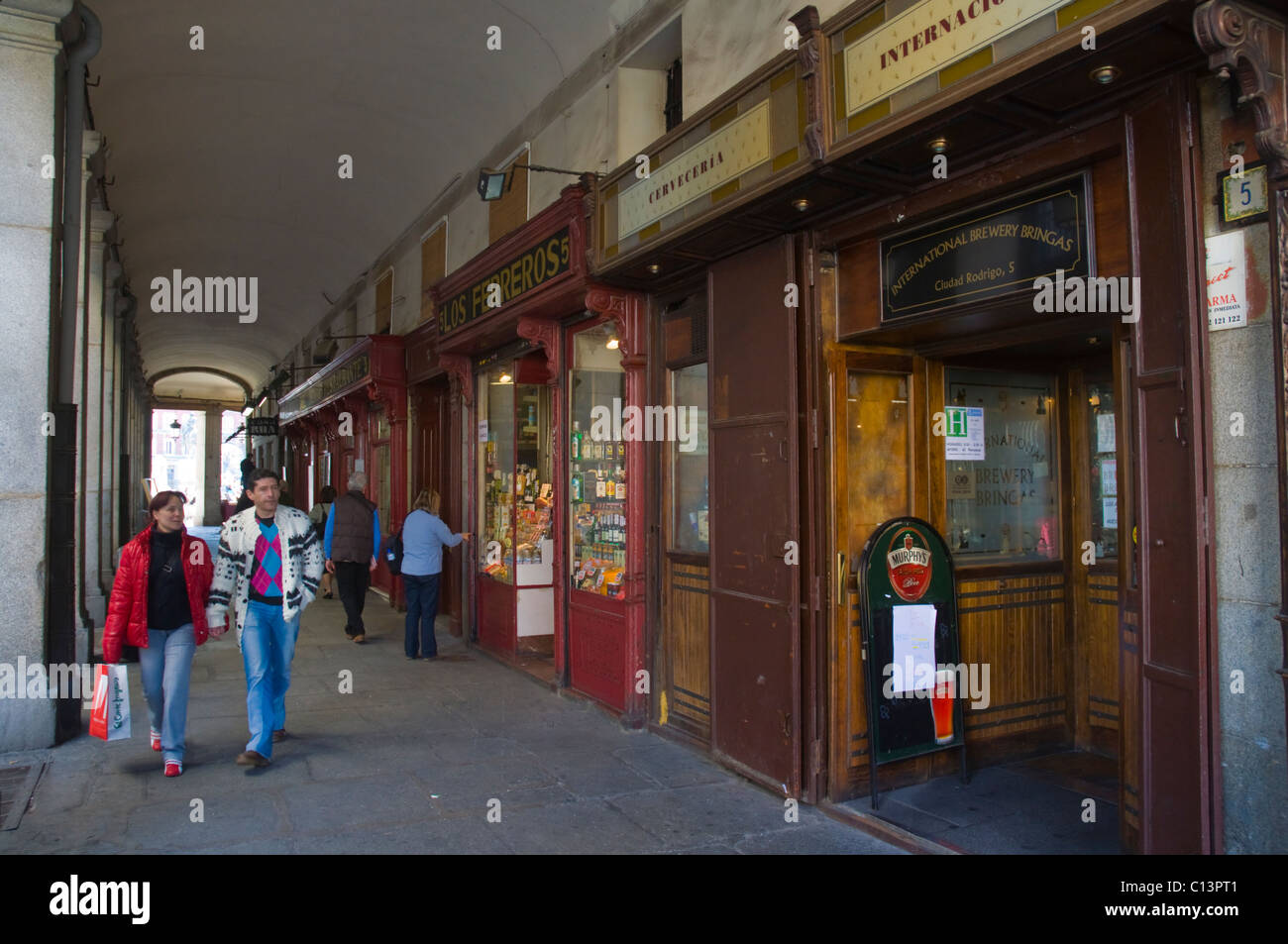 Plaza mayor madrid arcade hi-res stock photography and images - Alamy