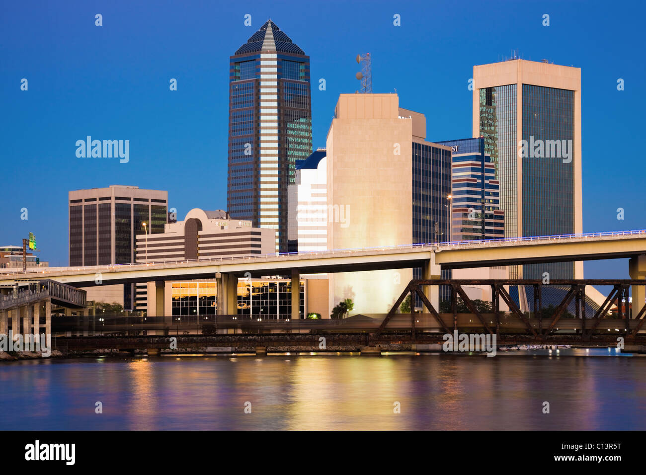 USA, Florida, Jacksonville skyline Stock Photo Alamy