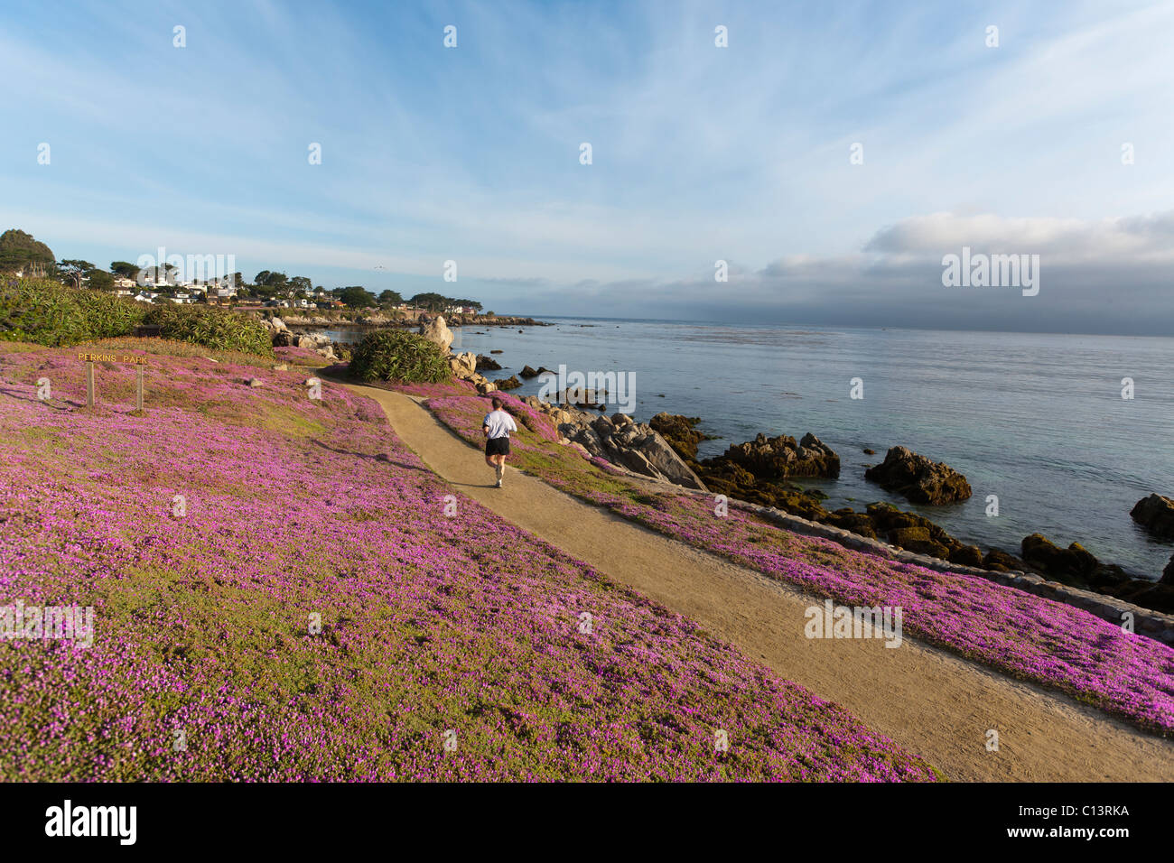 Monterey Bay Coastal Trail along Monterey Bay in Pacific Grove on