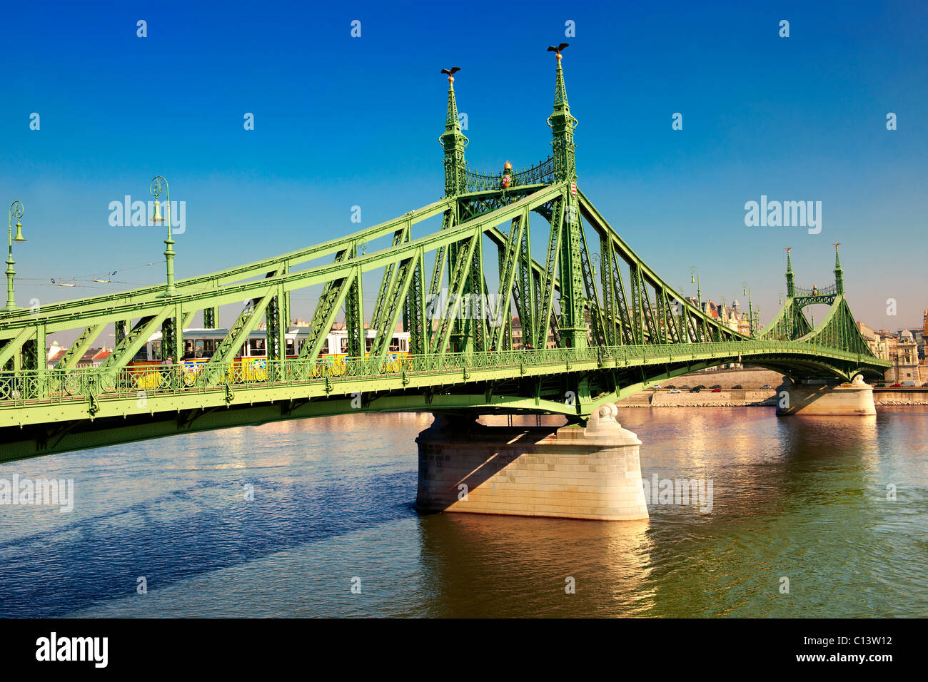 Liberty or Freedom Bridge (Szabadság híd,). Budapest, Hungary Stock Photo