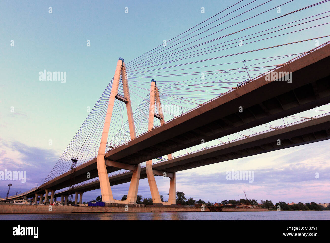 Bolshoy Obukhovsky Bridge, Saint Petersburg, Russia Stock Photo Alamy