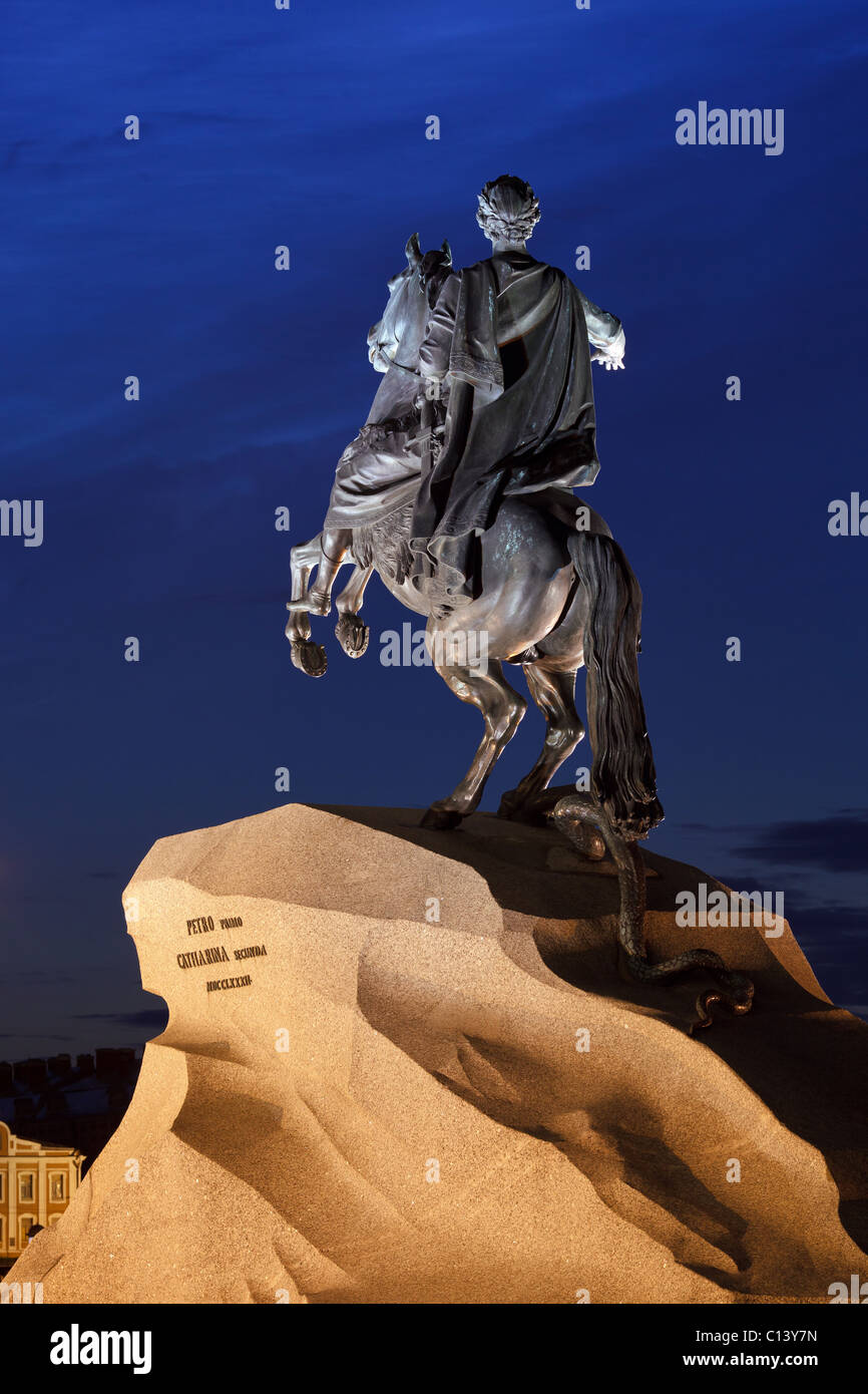 The Bronze Horseman Statue of Peter The Great in SaintPetersburg, Russia Stock Photo Alamy