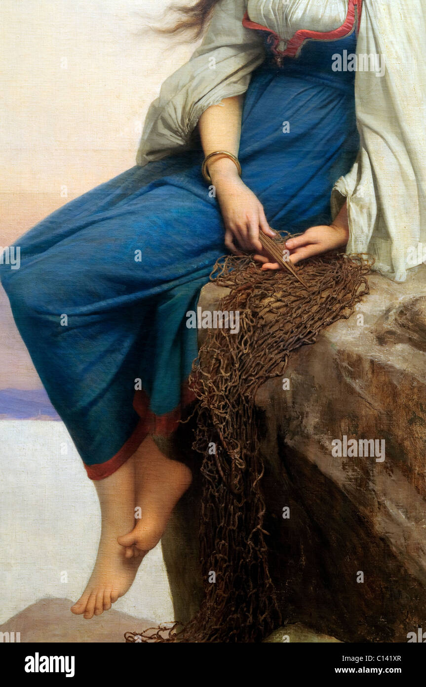 Detail: Graziella, 1878, by Jules-Joseph Lefebvre Stock Photo