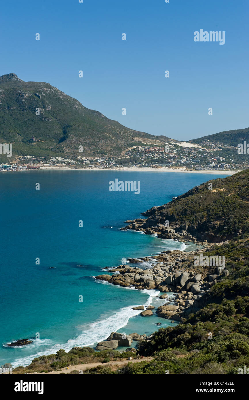 Coast line of Hout Bay, Cape Town, South Africa Stock Photo