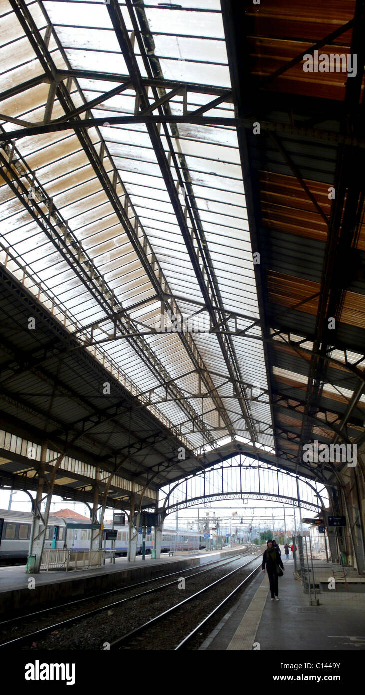 Railway Station at Perpignan France Stock Photo Alamy
