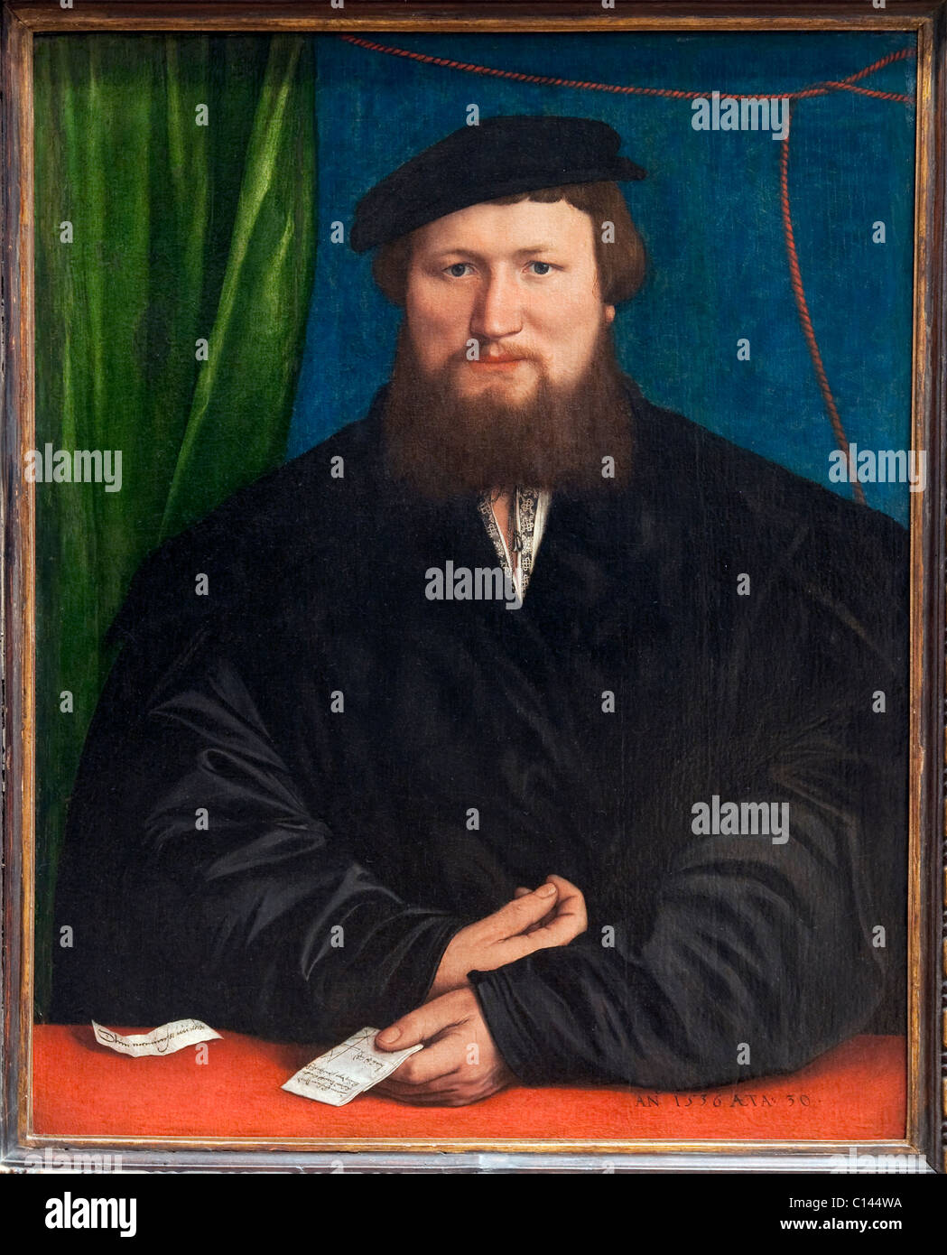 Derek Berck, 1536, by Hans Holbein the Younger, Stock Photo