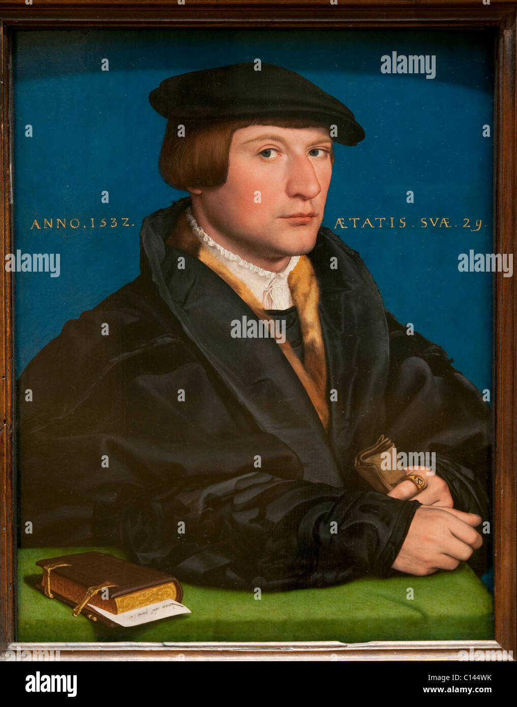 Portrait of a Member of the Wedigh Family, Probably Hermann Wedigh (died 1560), 1532, by Hans Holbein the Younger, Stock Photo