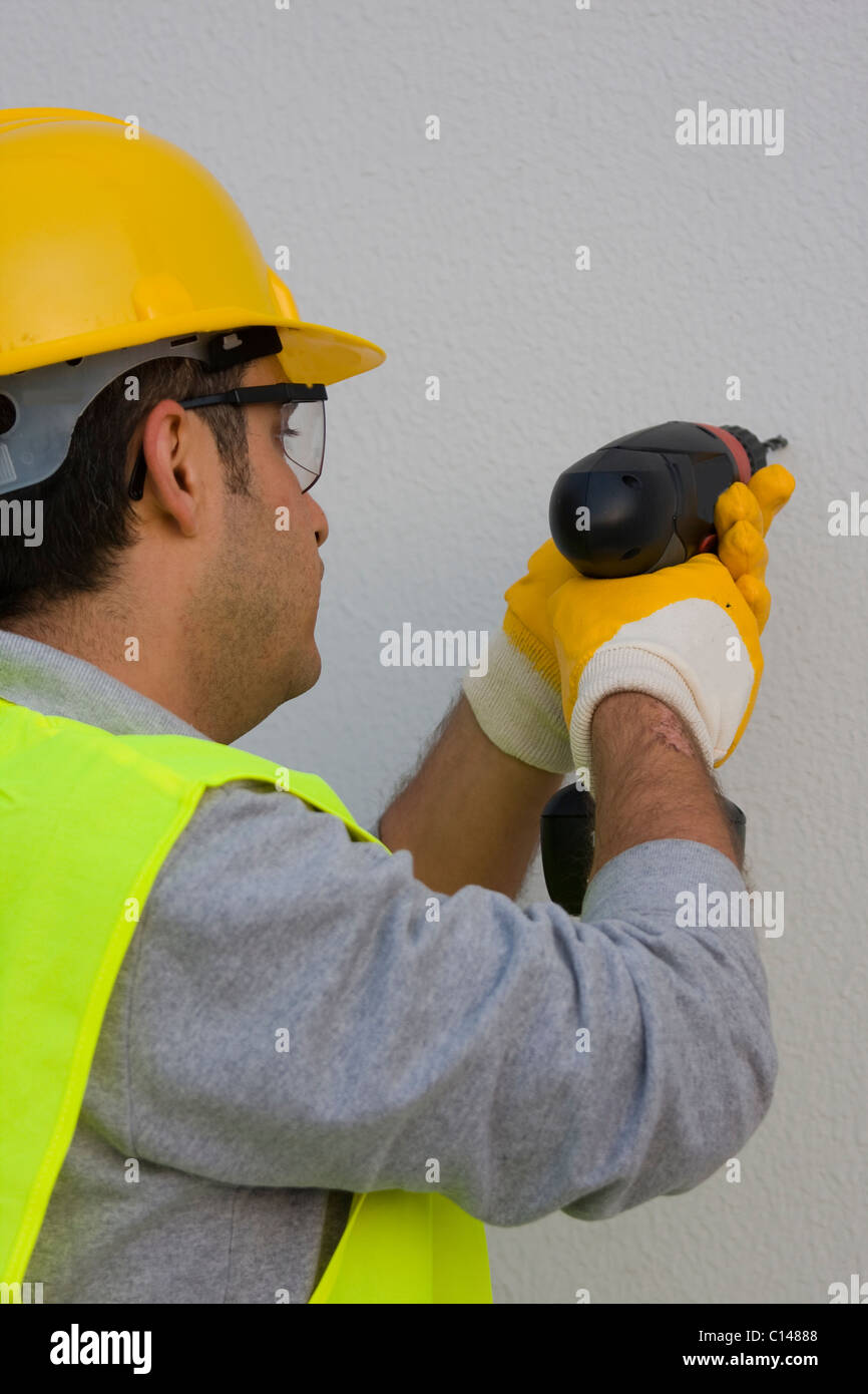 a technician is working with uniform Stock Photo Alamy