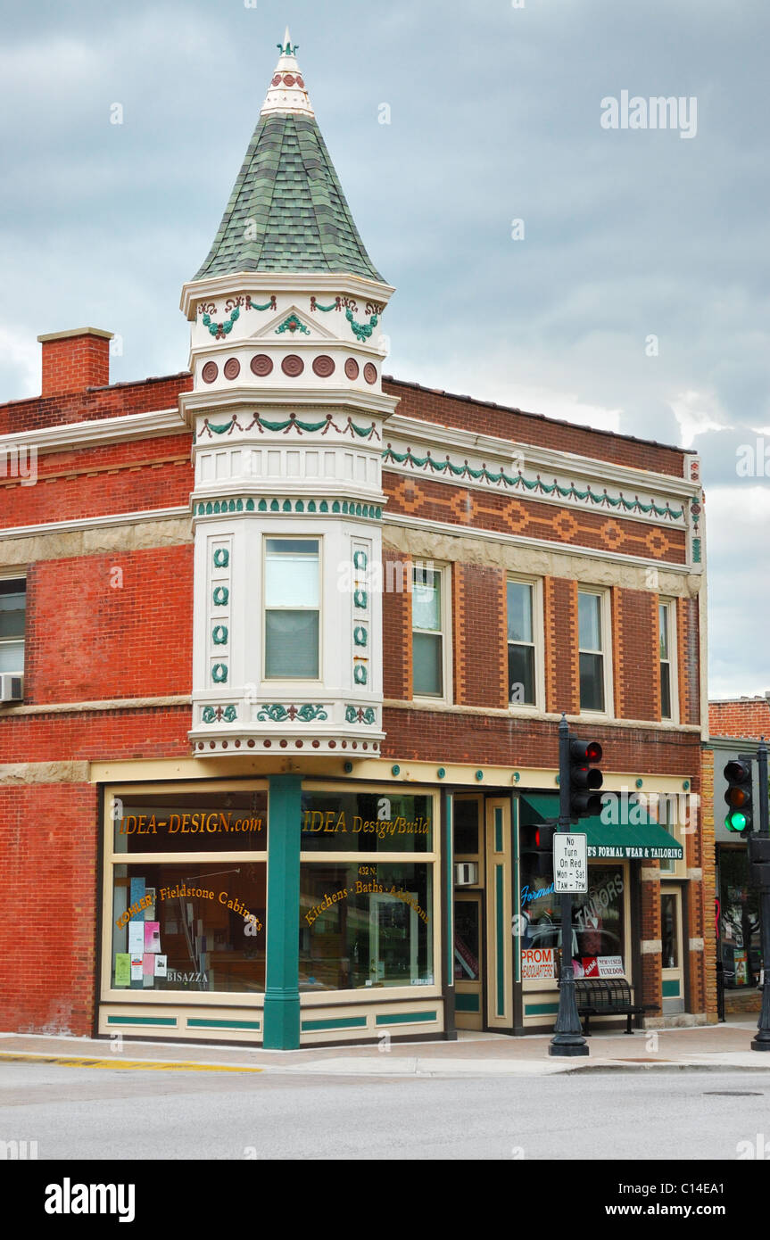 The pictures town of Libertyville in northeastern Illinois, USA Stock