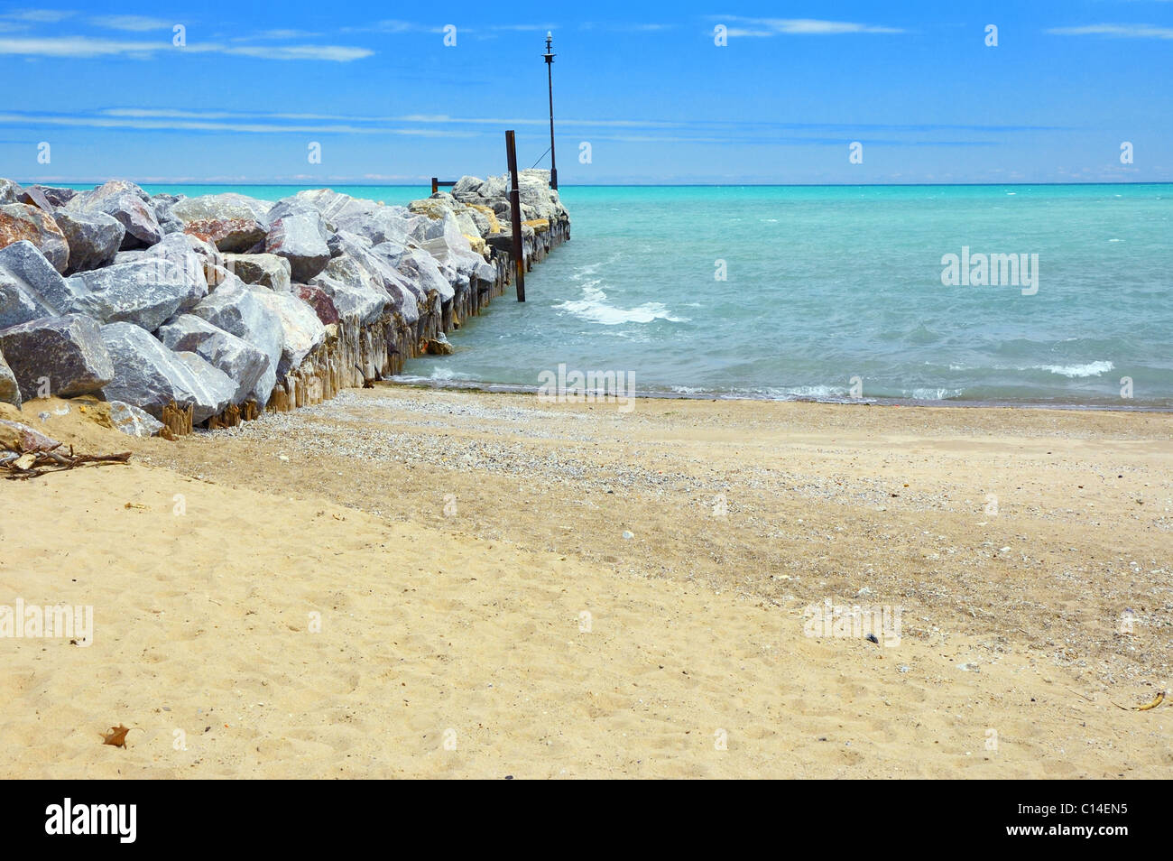 Gillson Park and Lake Michigan in Wilmette, a north suburb of Chicago