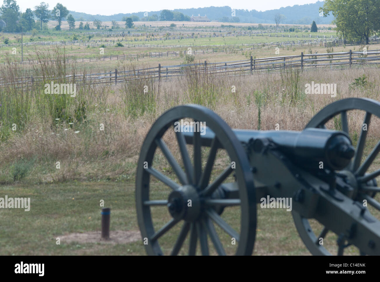 NATIONAL BATTLEFIELD GETTYSBURG PENNSYLVANIA  UNITED STATES OF AMERICA Stock Photo