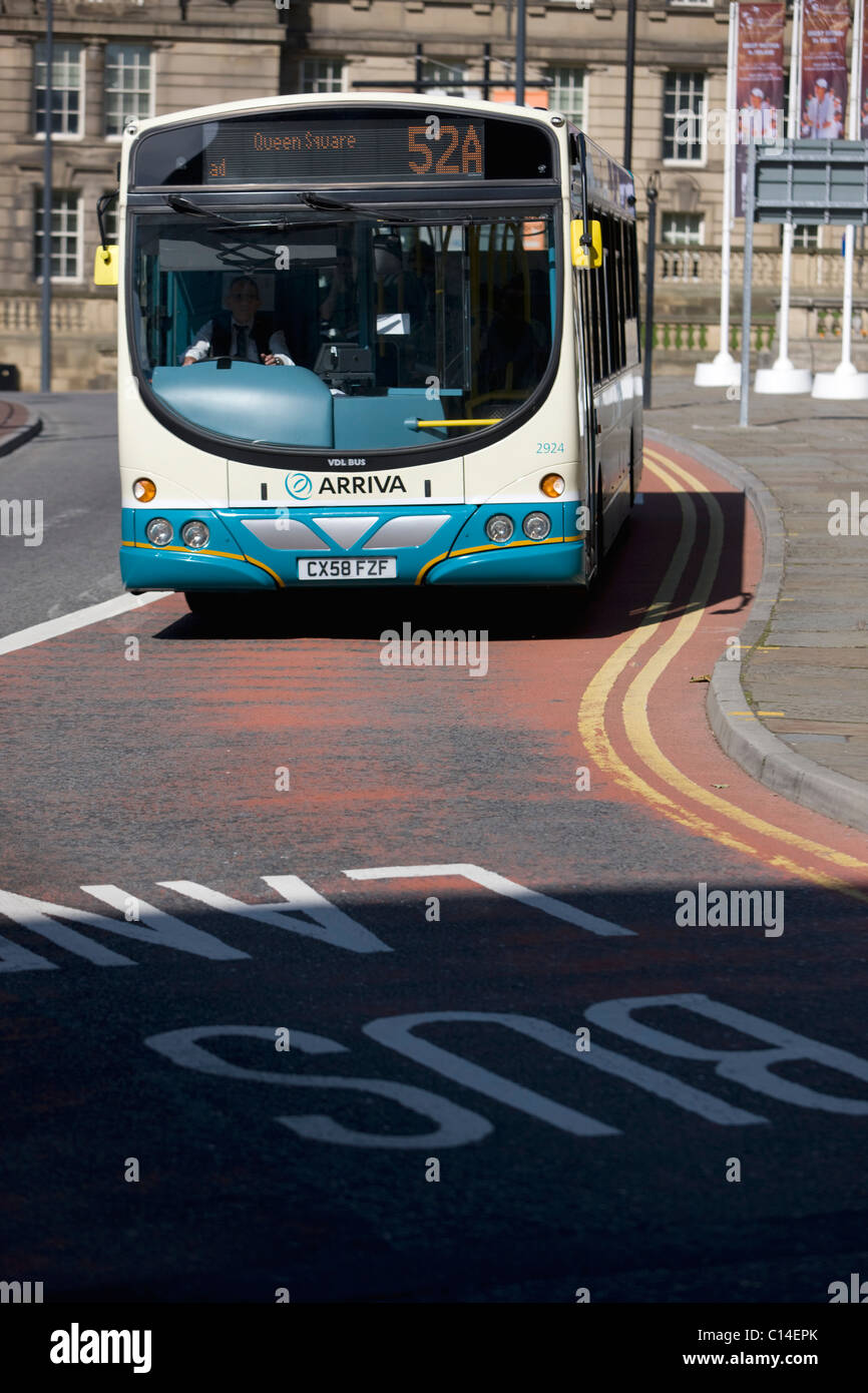 Bus public transport, Liverpool,, Merseyside, UK Stock Photo