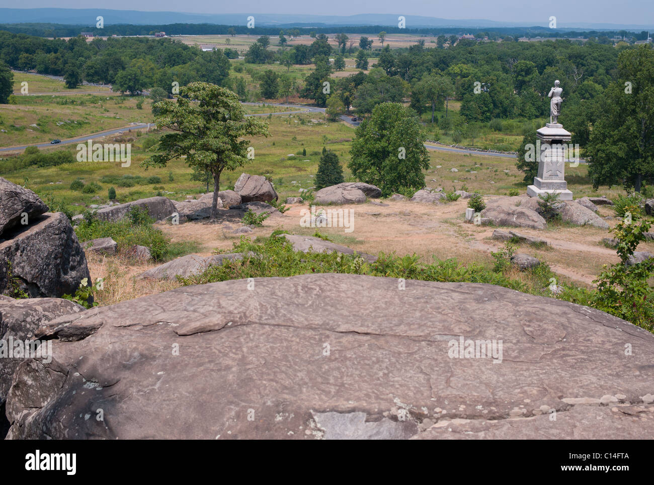 Little round top gettysburg battlefield pennsylvania civil war united