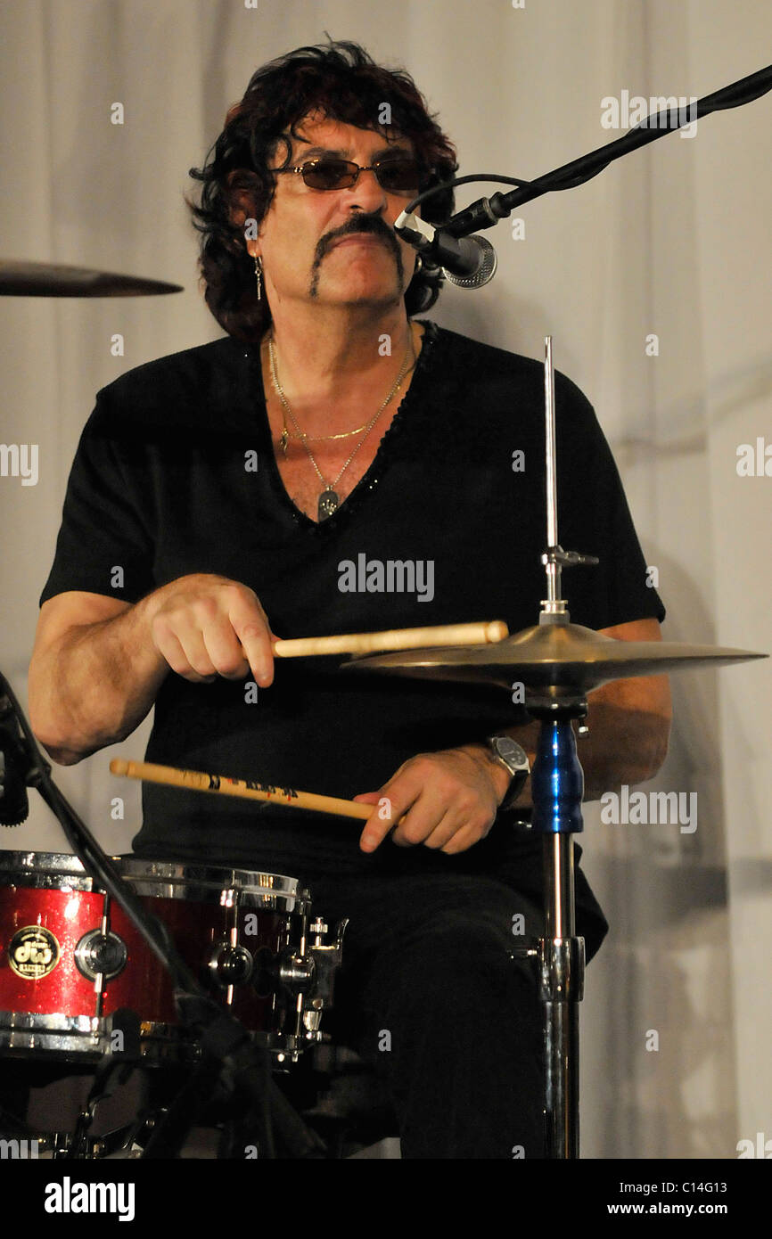 Carmine Appice performing at the Seminole Hard Rock Hotel and Casino Hollywood, Florida - 25.01.09 Stock Photo