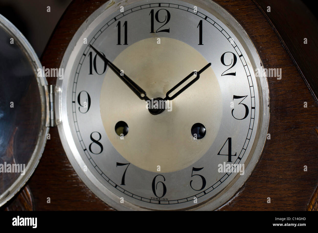 Old analog clock face Stock Photo Alamy