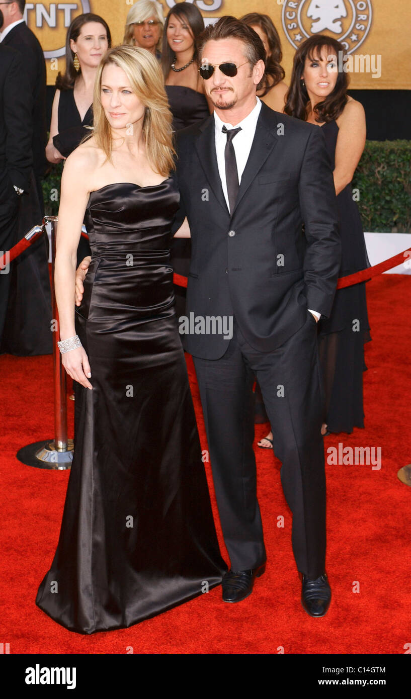 Sean Penn and wife Robin Wright Penn 15th Annual Screen Actors Guild