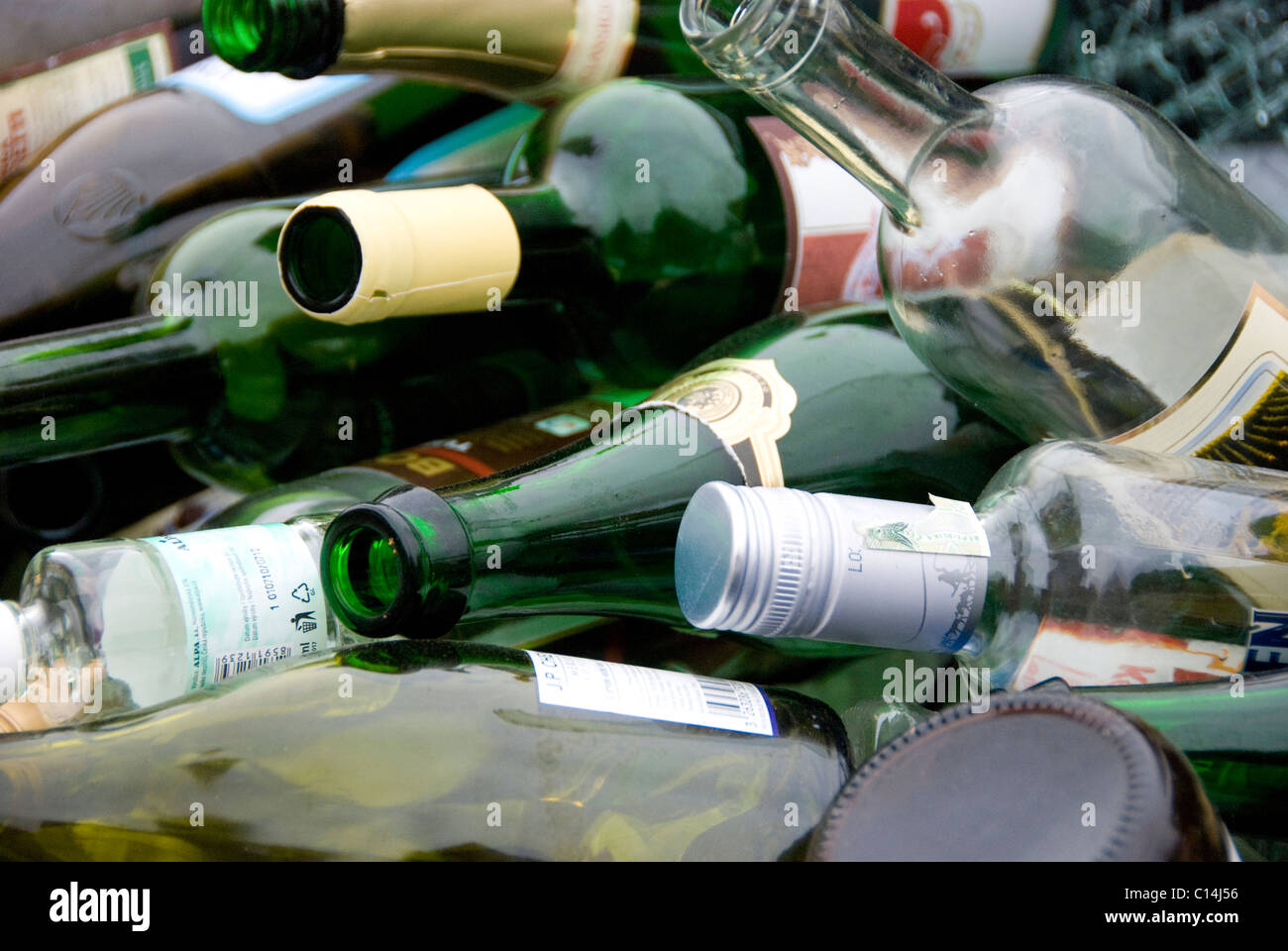 Glass bottles recycling container hi-res stock photography and images ...