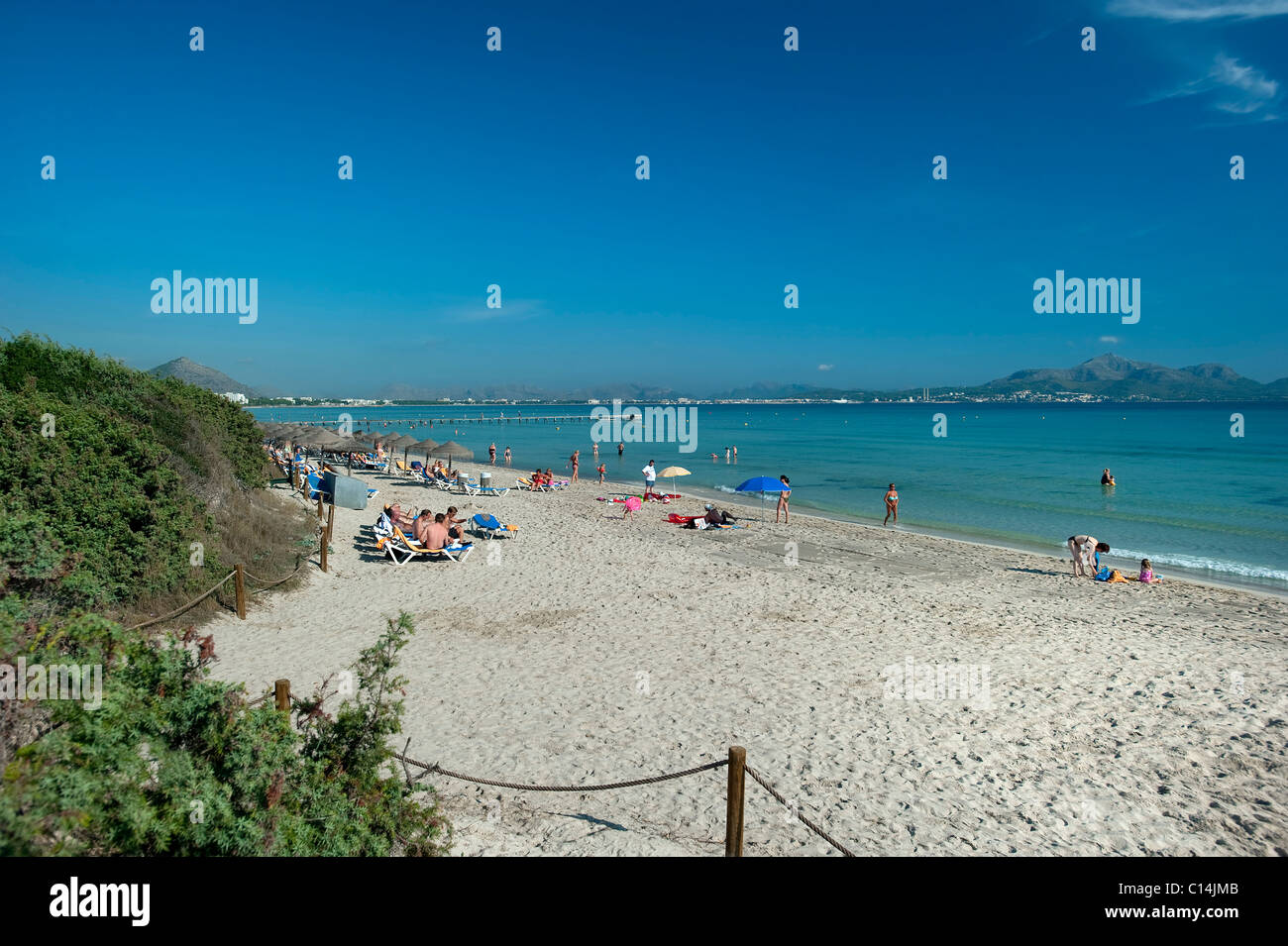 Playa de Muro, Alcudia, Majorca, Balearics, Spain Stock Photo