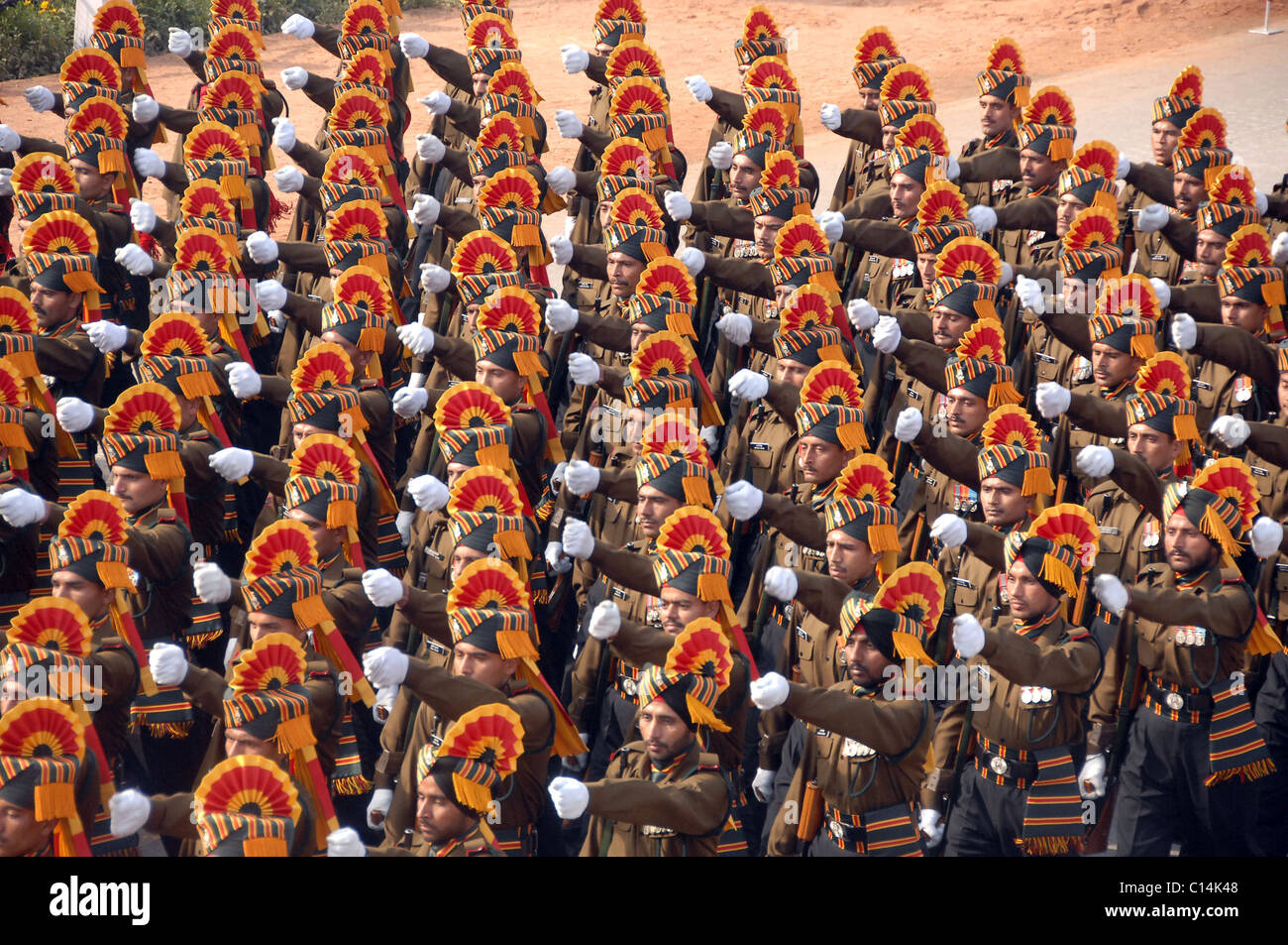 Indian Army during the Indian Republic Day parade in New Delhi on ...