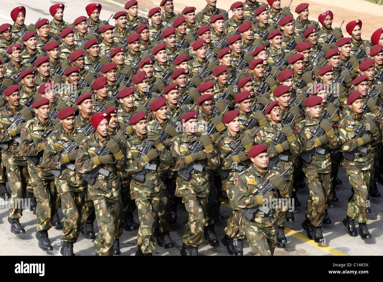 Indian Army Special Forces During The Indian Republic Day Parade In