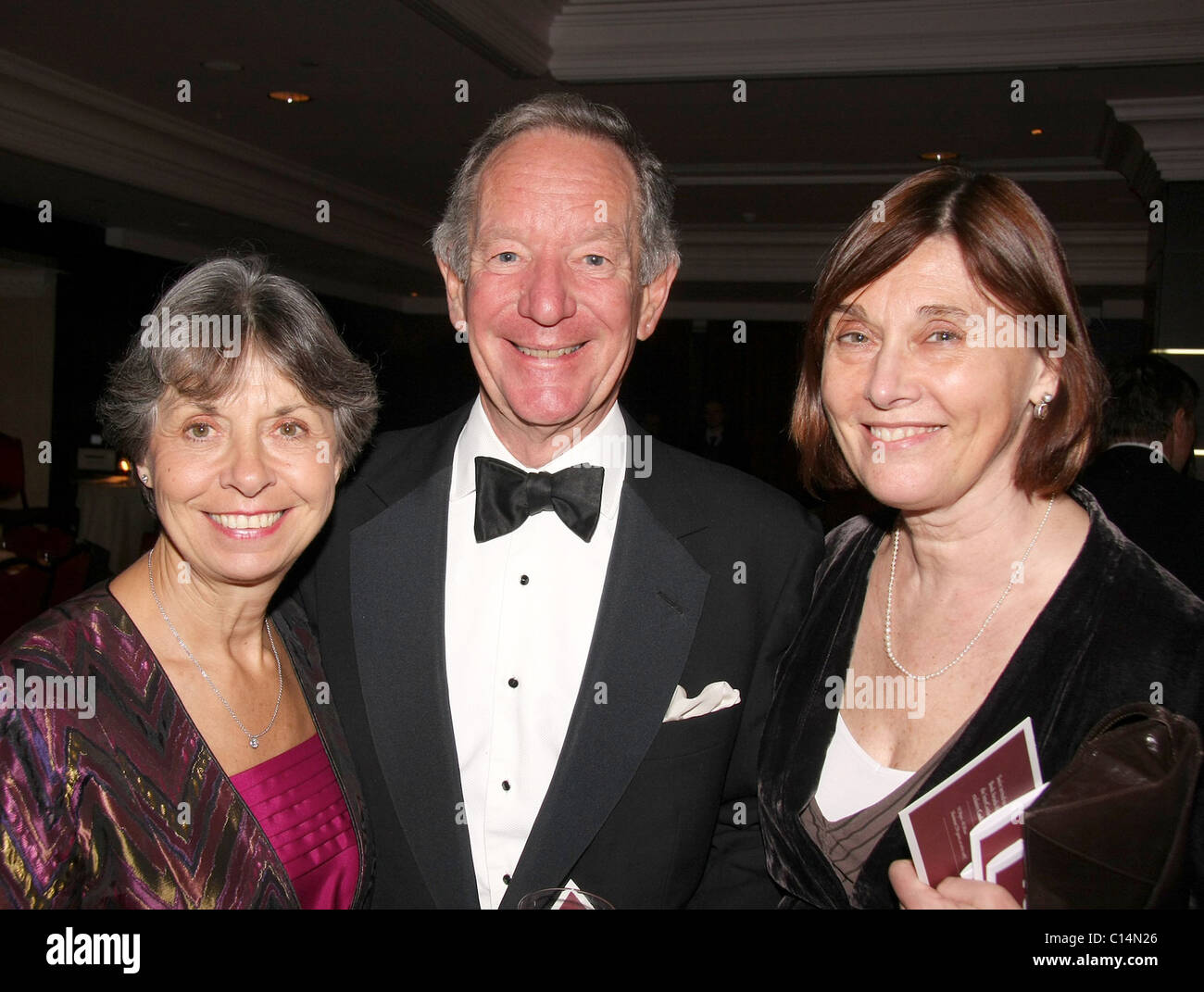 Michael Buerk and guest  2008 Costa Book of the Year held at the Intercontinental Hotel - inside London, England - 27.01.09 Stock Photo