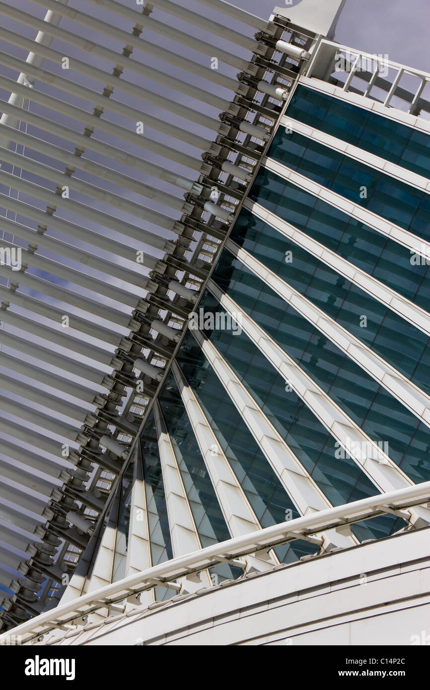 Quadracci Pavilion, designed by Santiago Calatrava, Milwaukee Art Museum, Wisconsin, USA Stock Photo